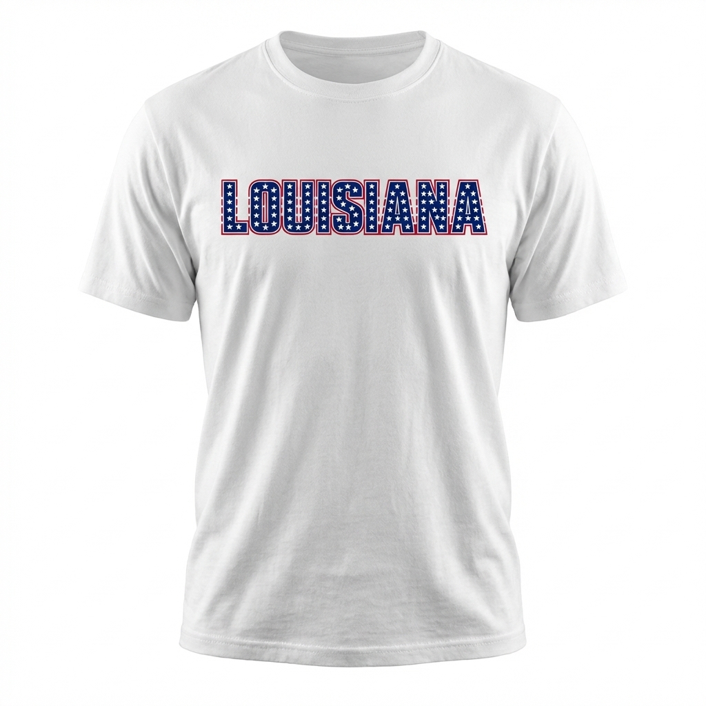 Patriotic Louisiana State 3D