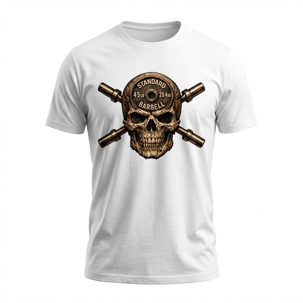 Standard Barbell Skull 3D