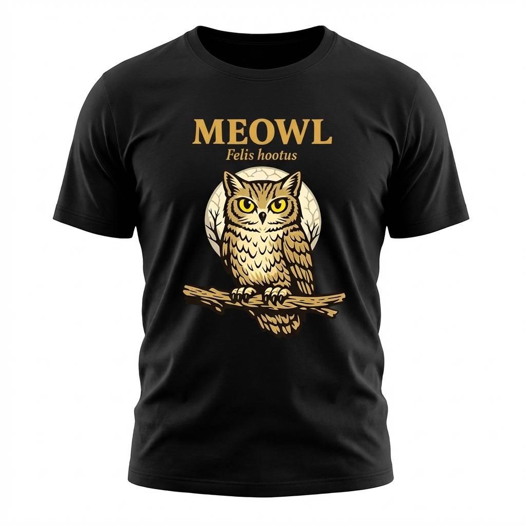 Meowl Felis Hootus Owl 3D