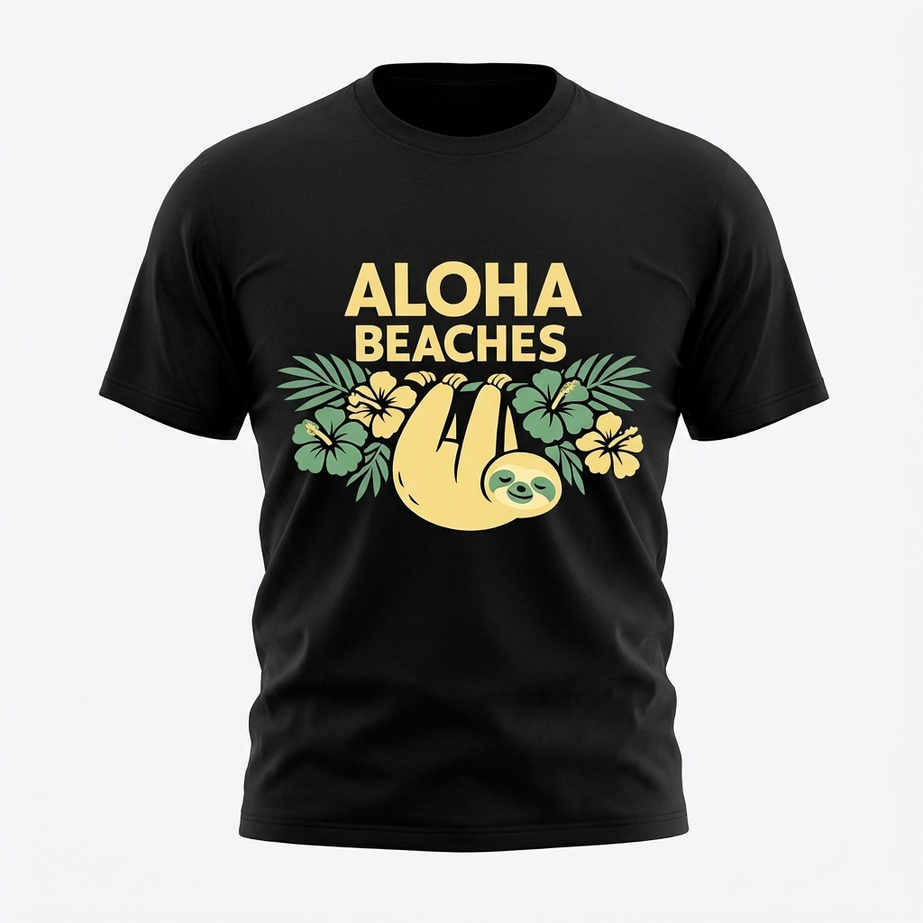 Aloha Sloth Beach 3D