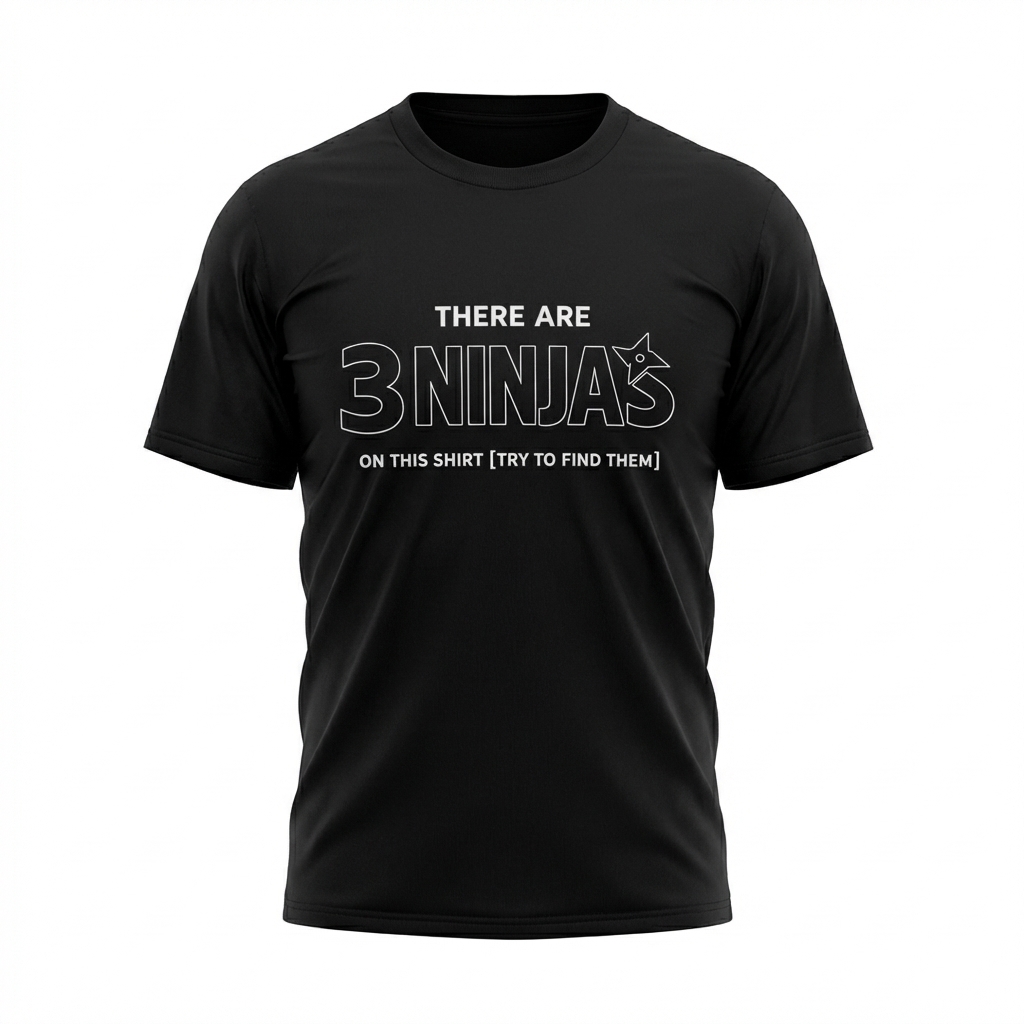 Hidden Ninjas Puzzle Shirt 3D