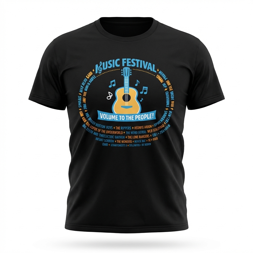 Music Festival Lineup 3D