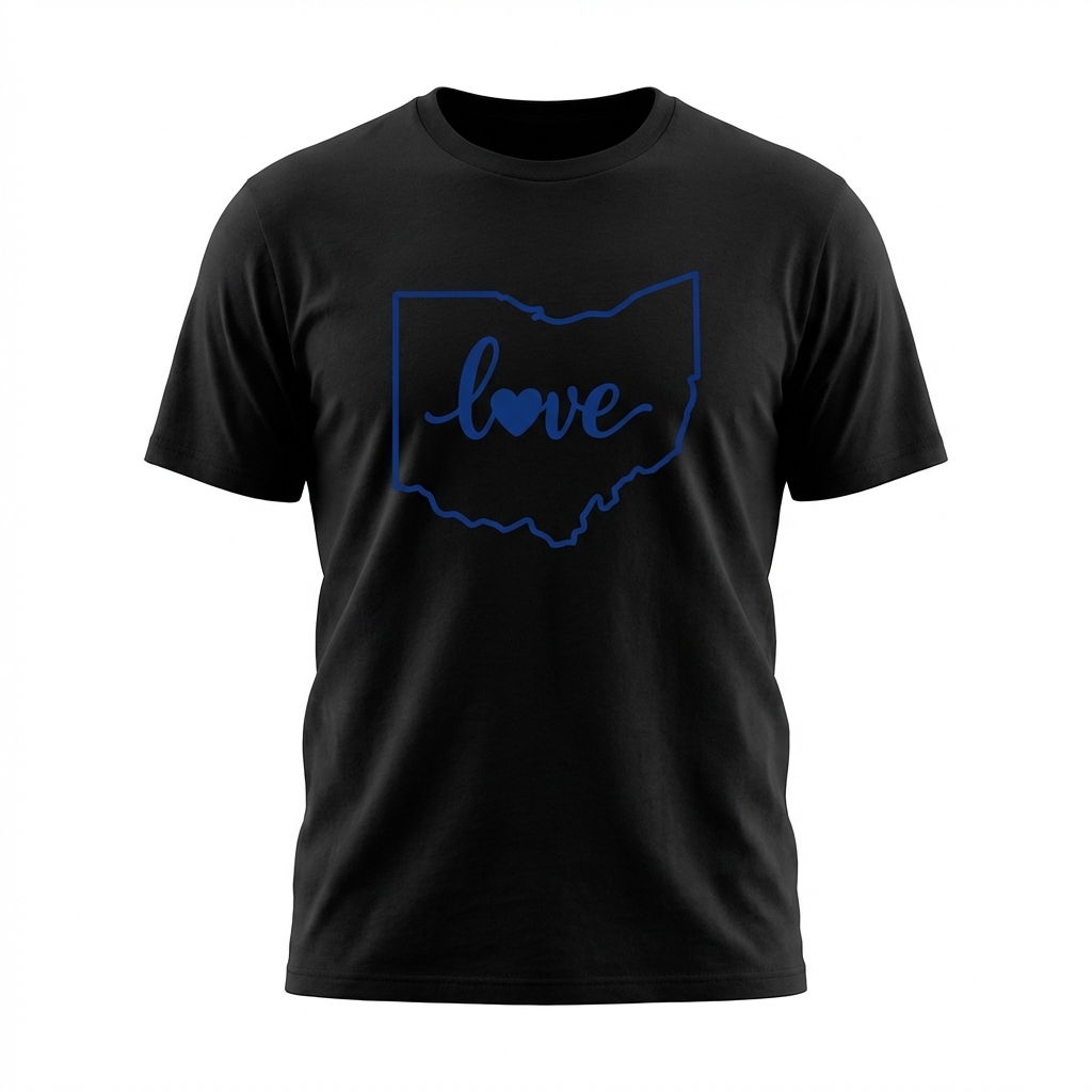 Love Ohio Heart 3D