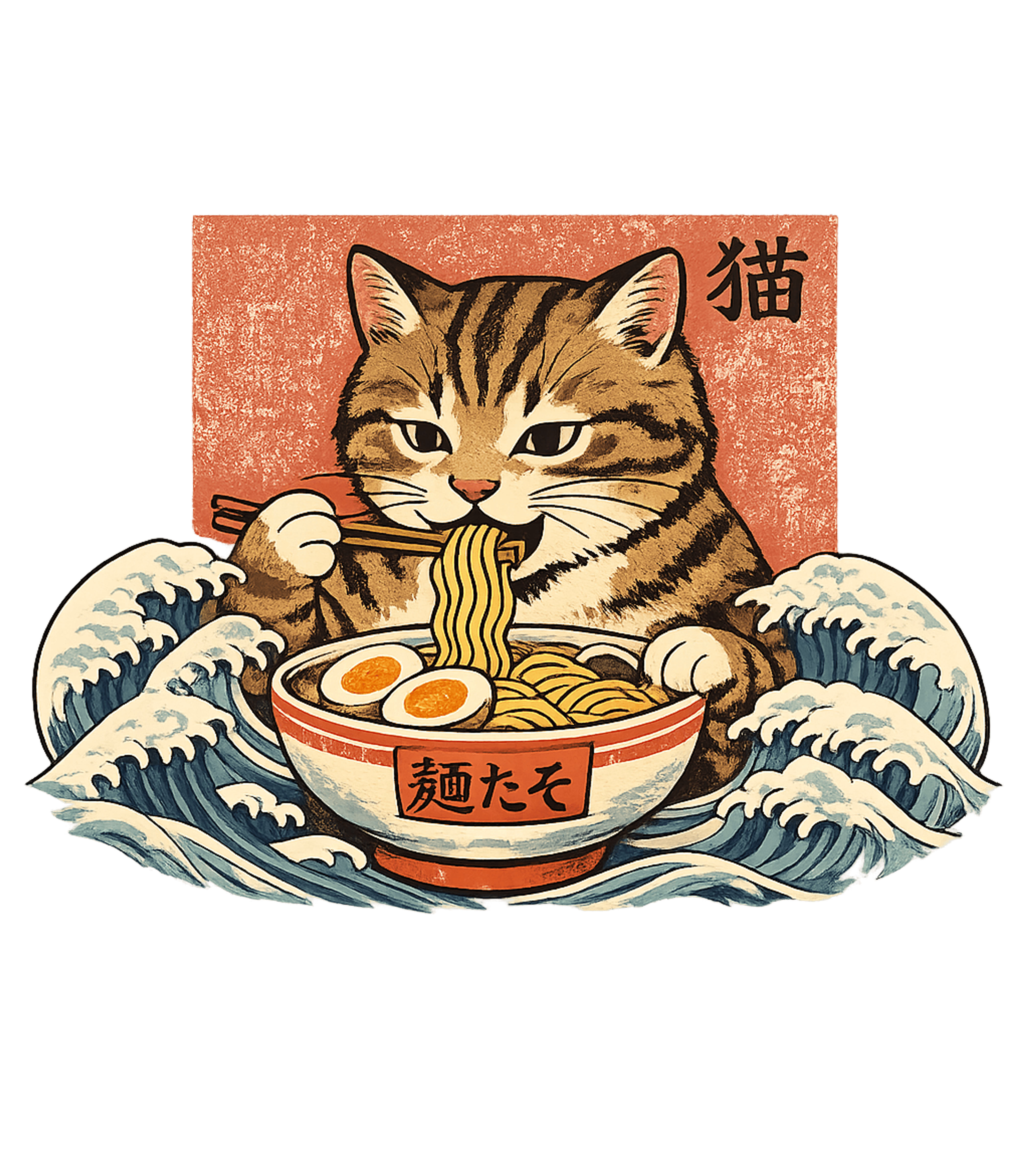 Ramen Cat Waves
