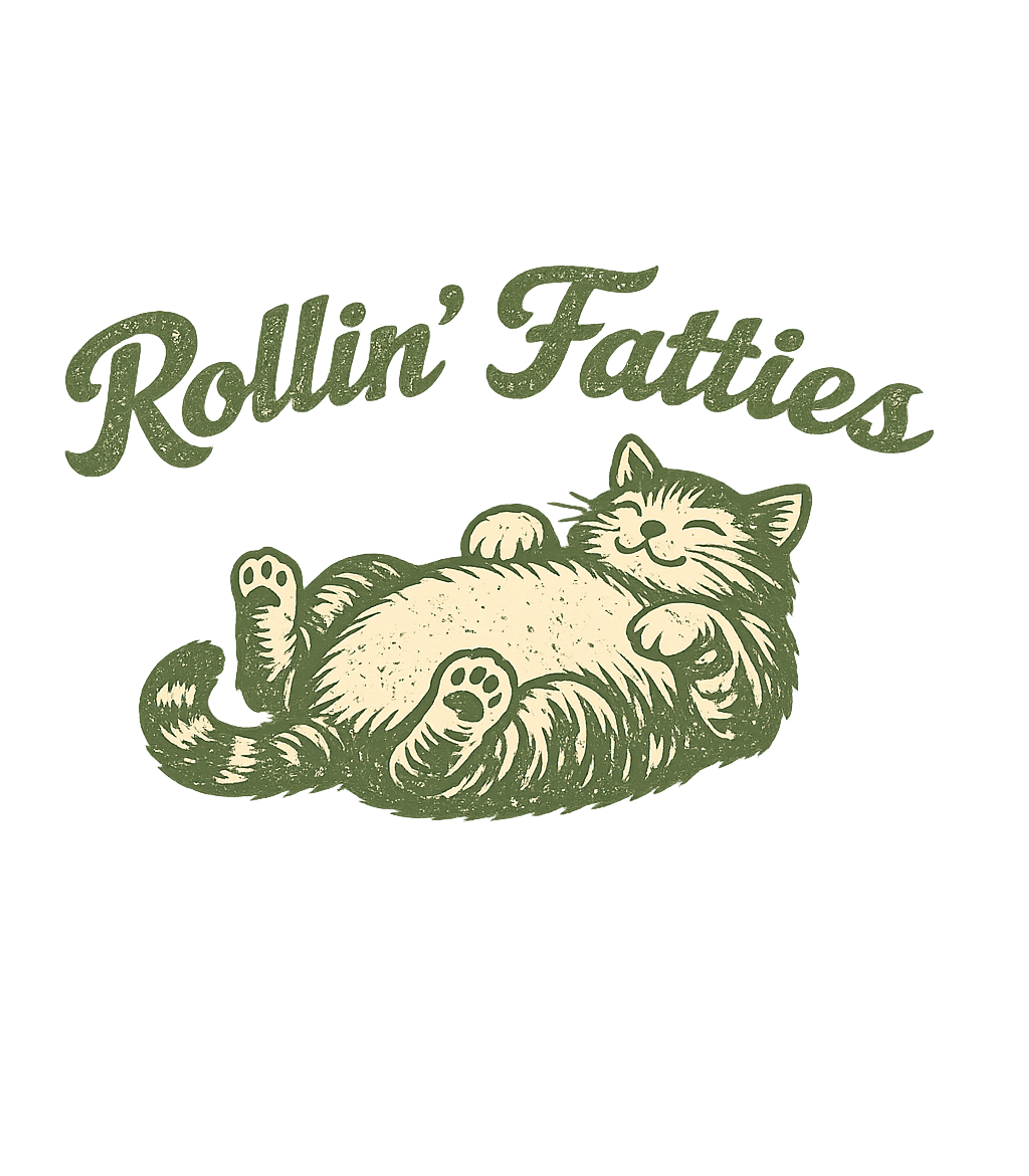 Rollin Fatties Cat T-Shirt