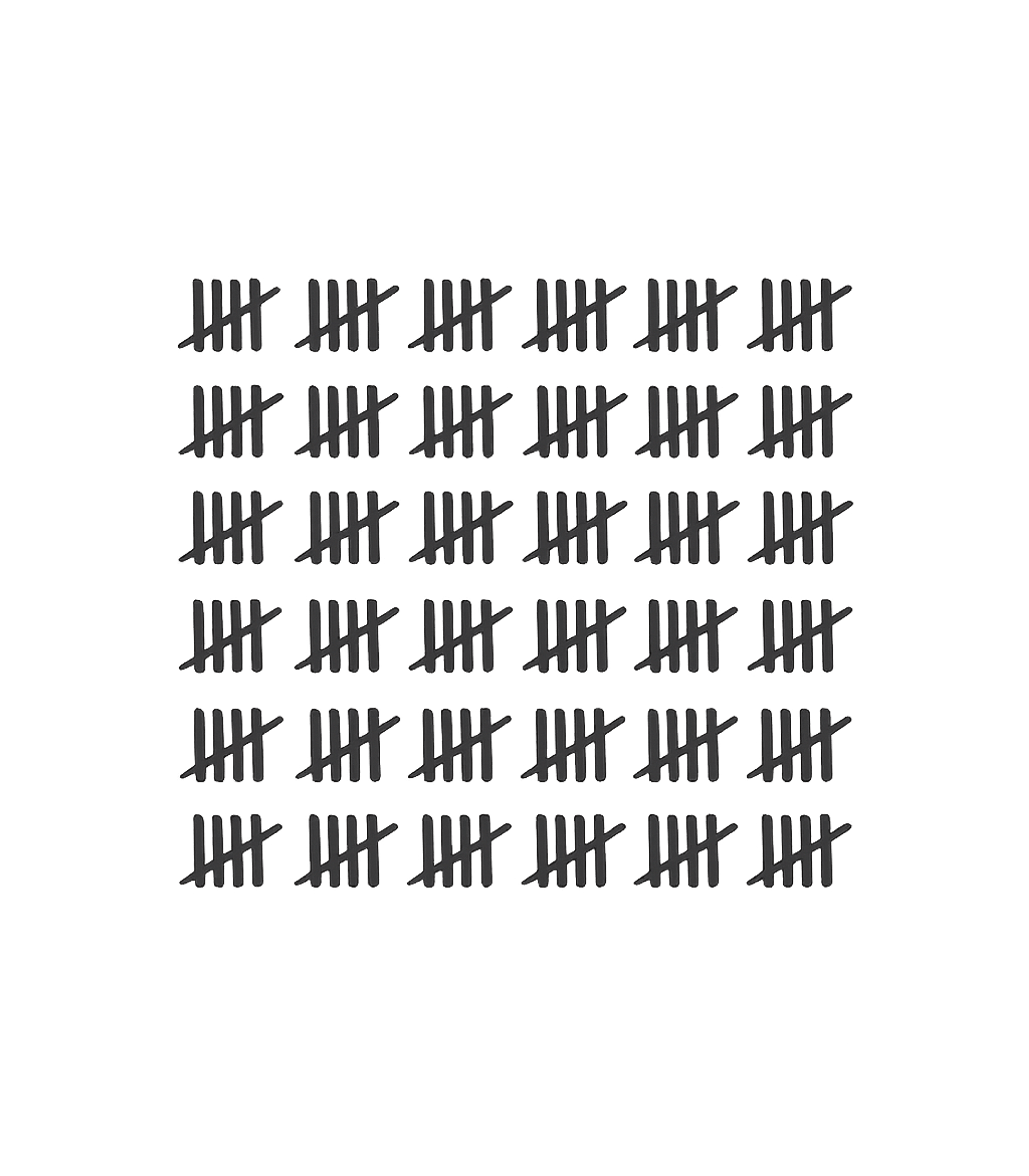 80th Birthday Tally Marks - 80 Year Old Birthday Gift T-Shirt