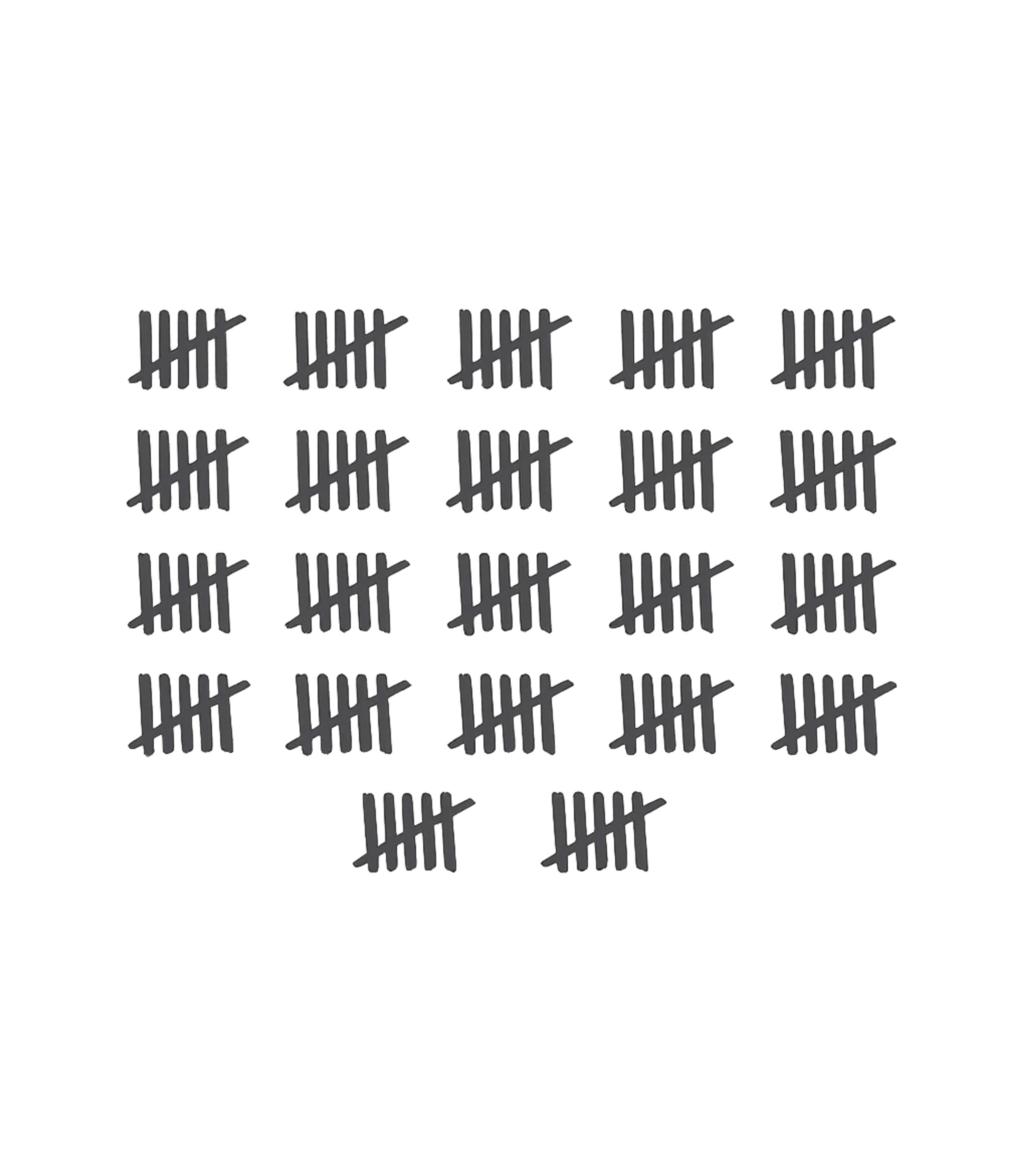 70th Birthday Tally Marks - 70 Year Old Birthday Gift T-Shirt