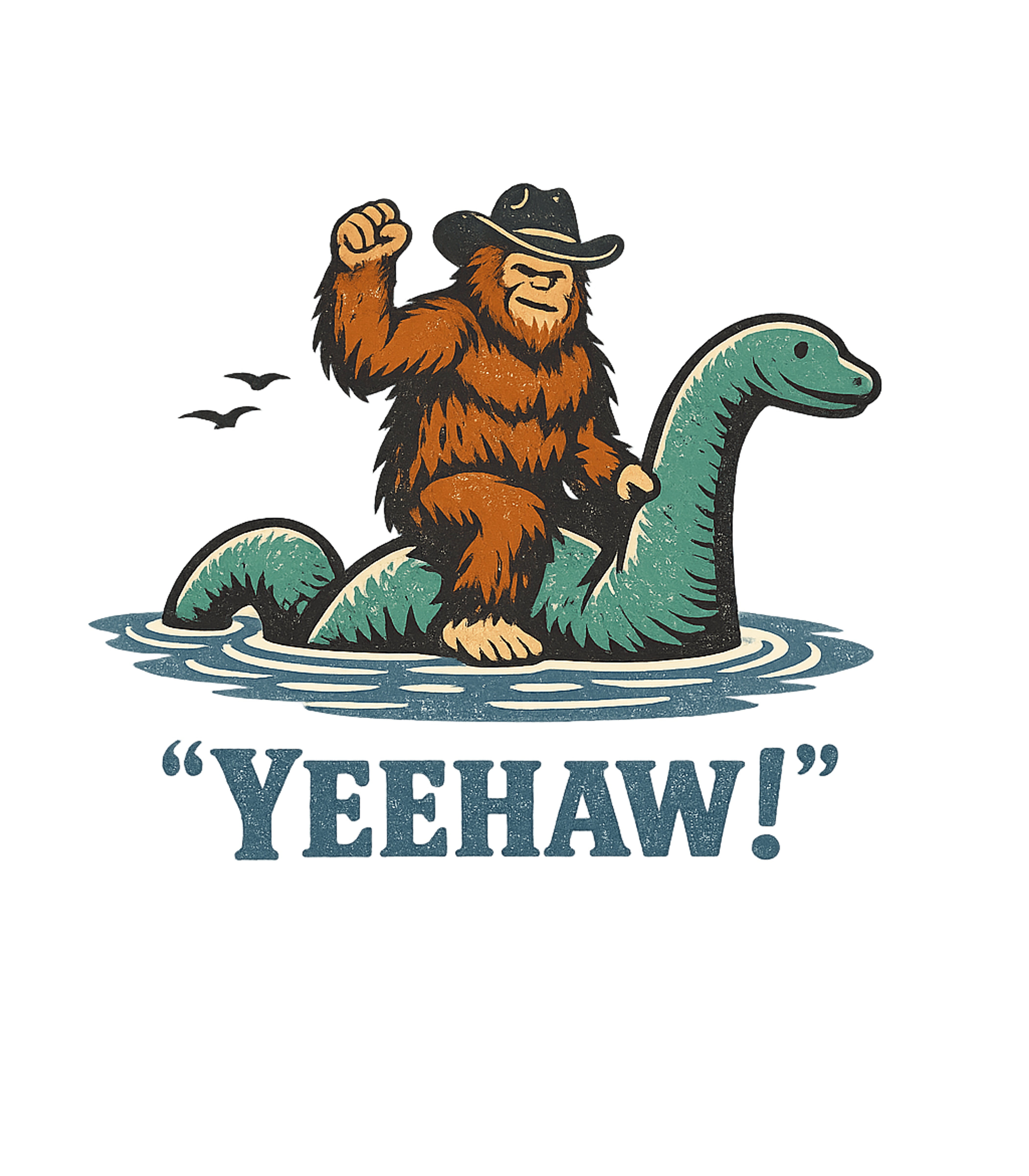 Bigfoot Nessie Yeehaw