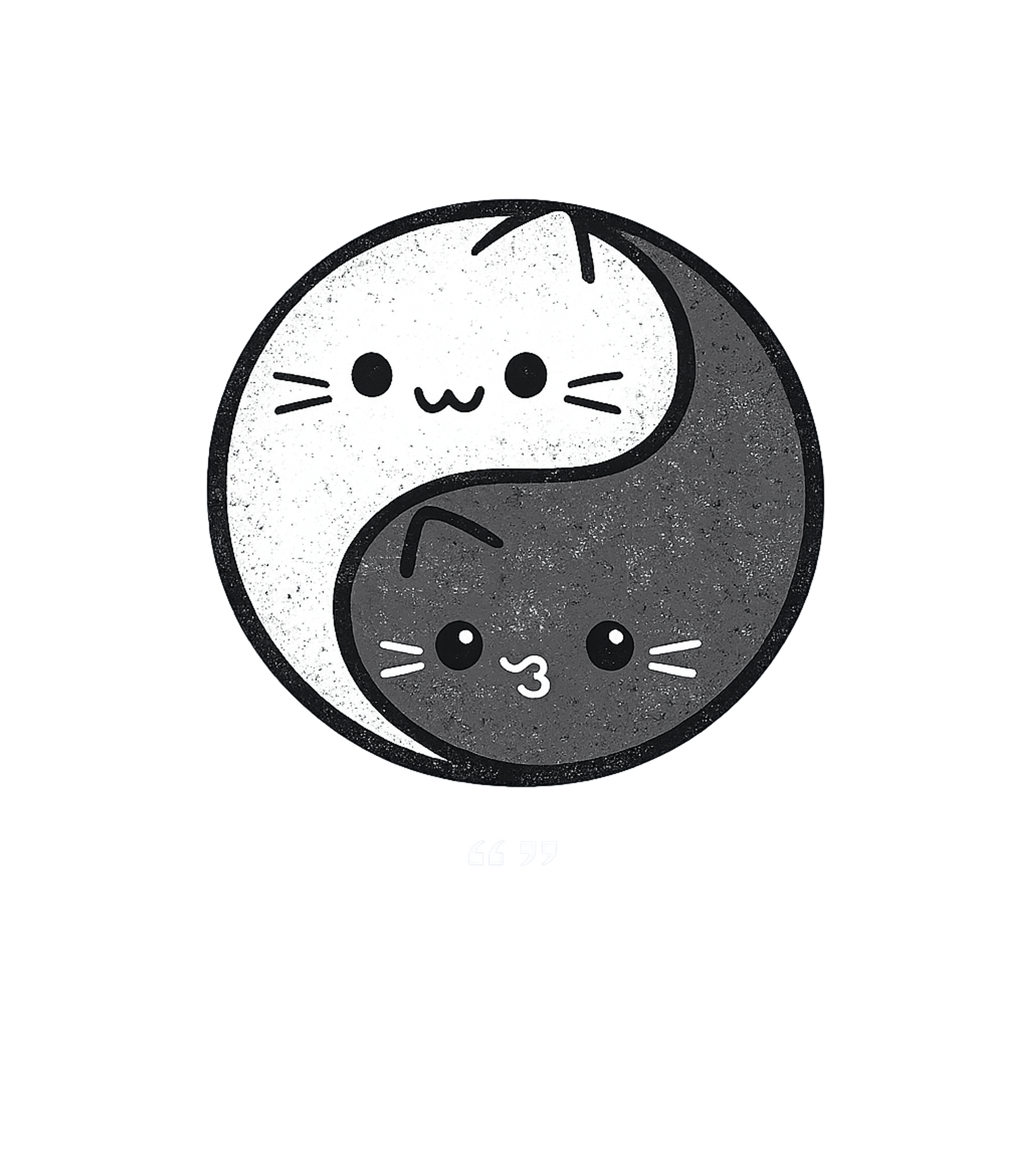 Yin Yang Cat T-Shirt