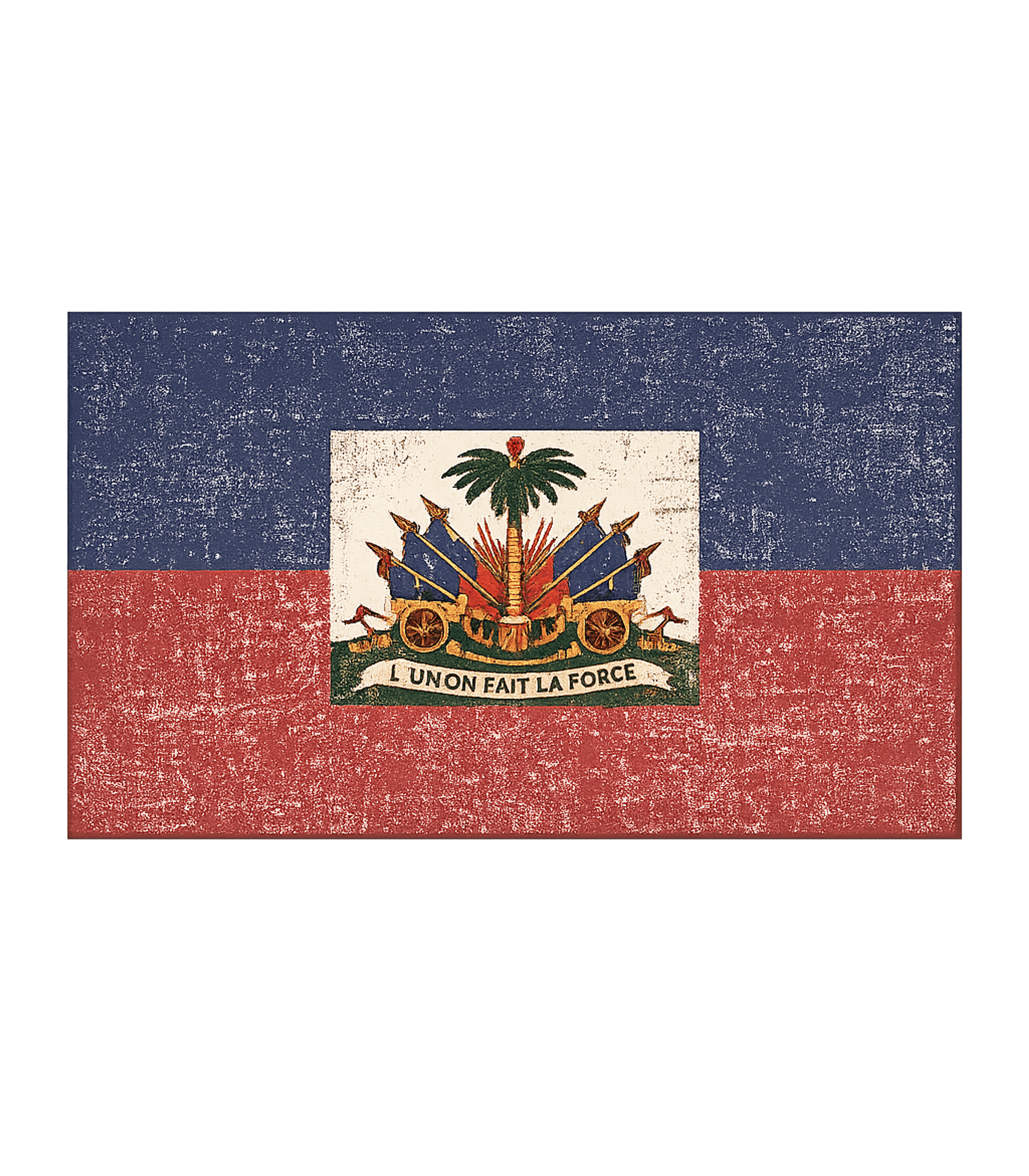 Retro Vintage Haiti Flag T-Shirt