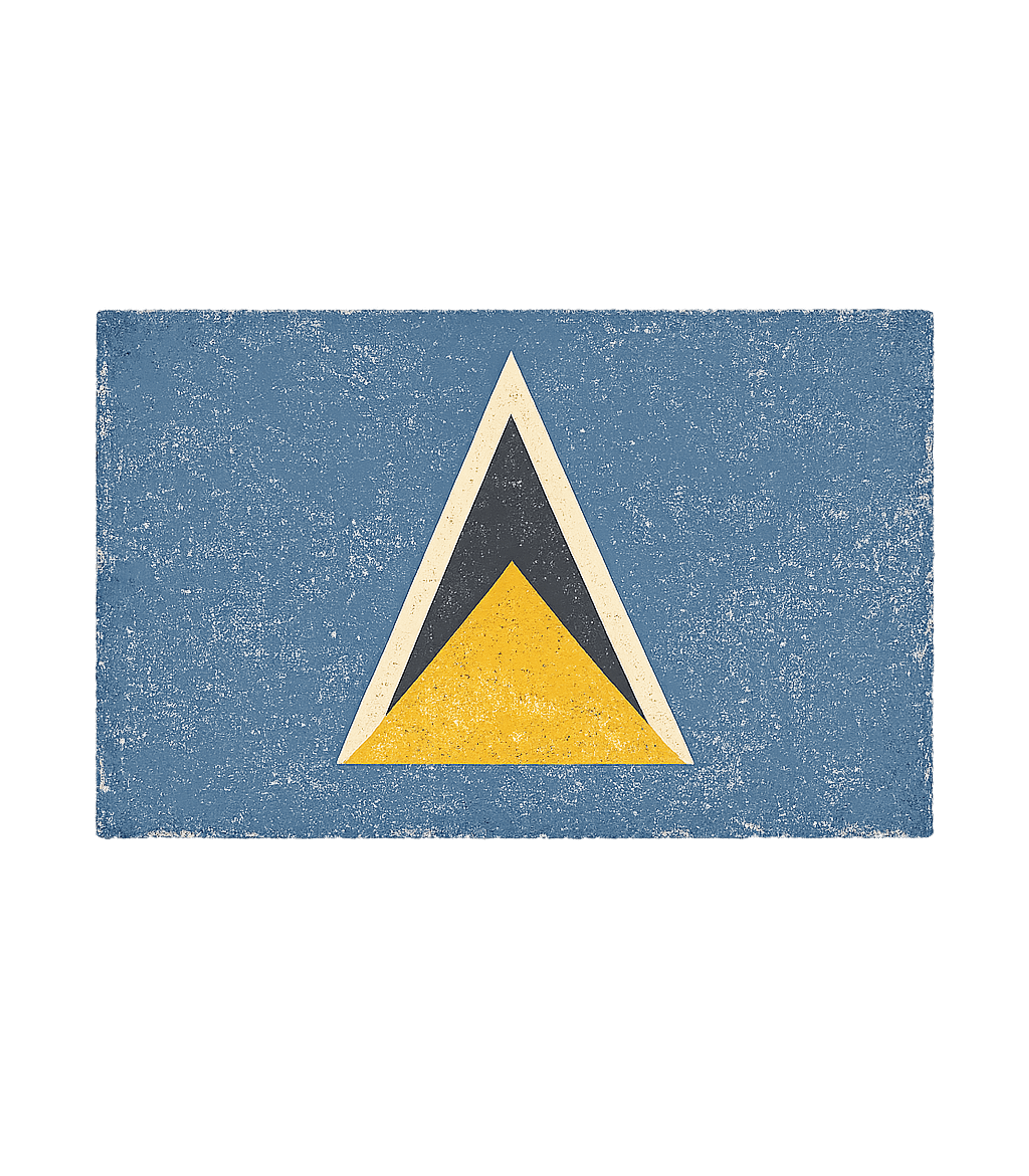Saint Lucia Vintage Flag