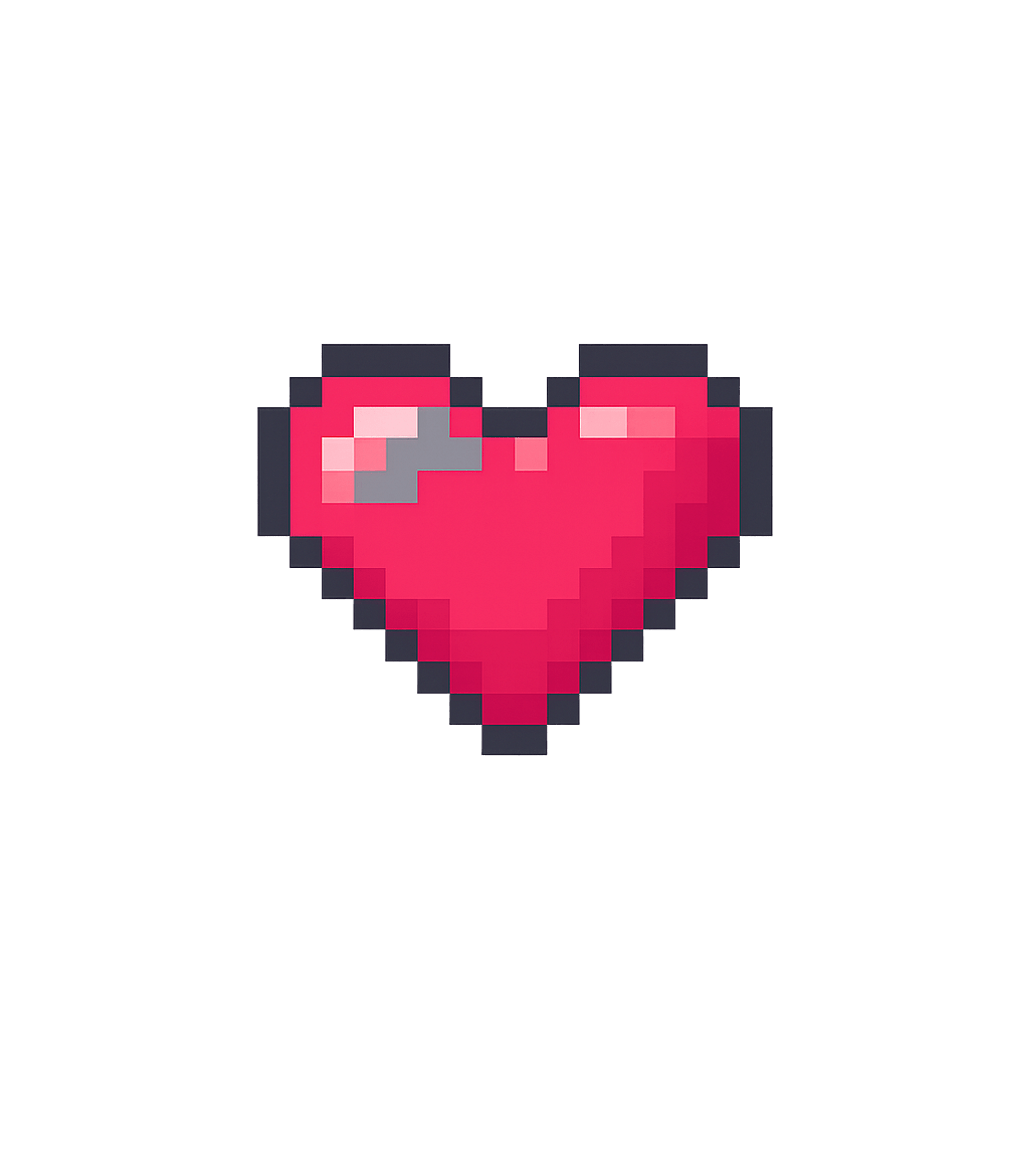 Pixel Heart 8 Bit Love T-Shirt