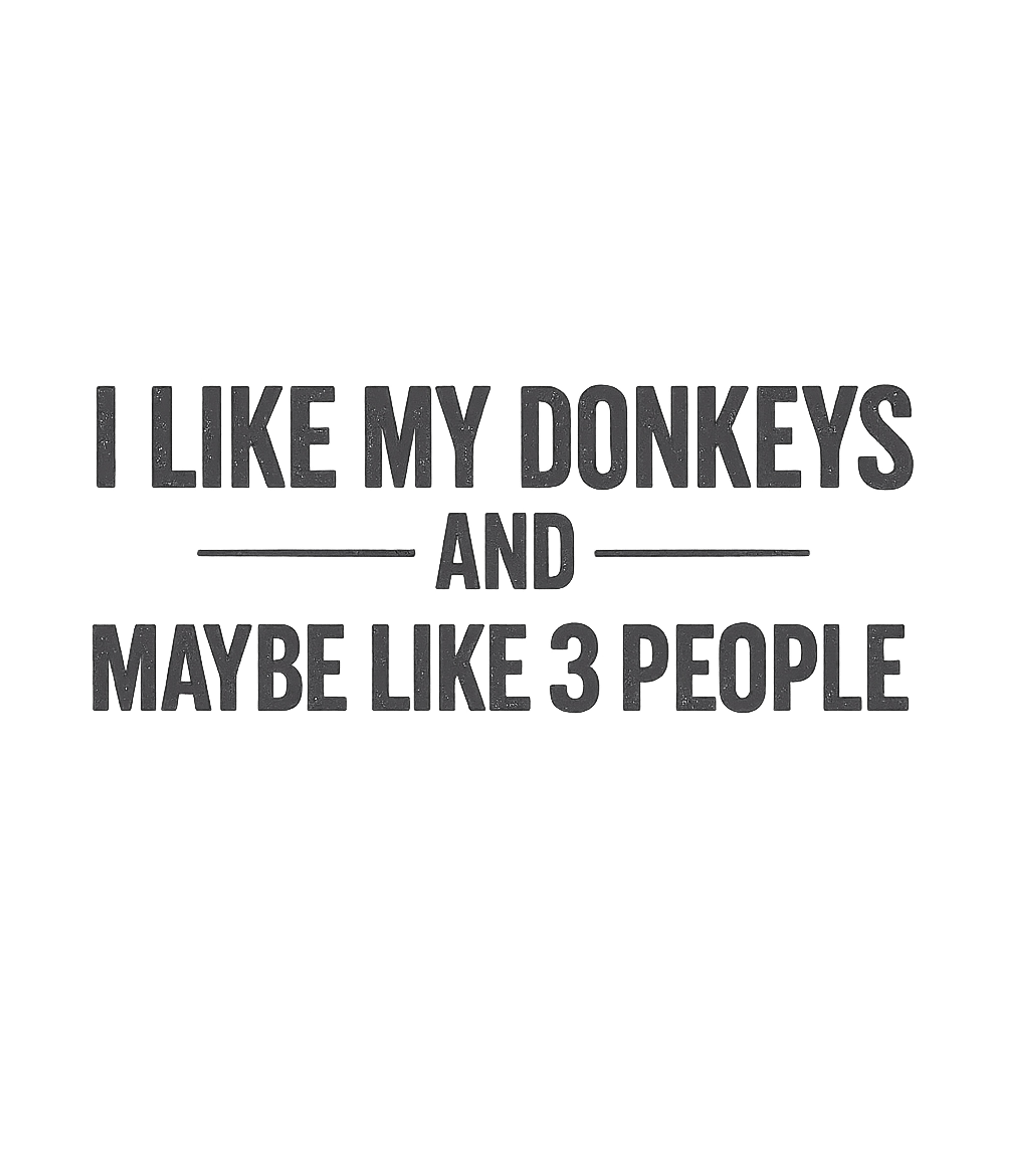 Donkeys and Few People