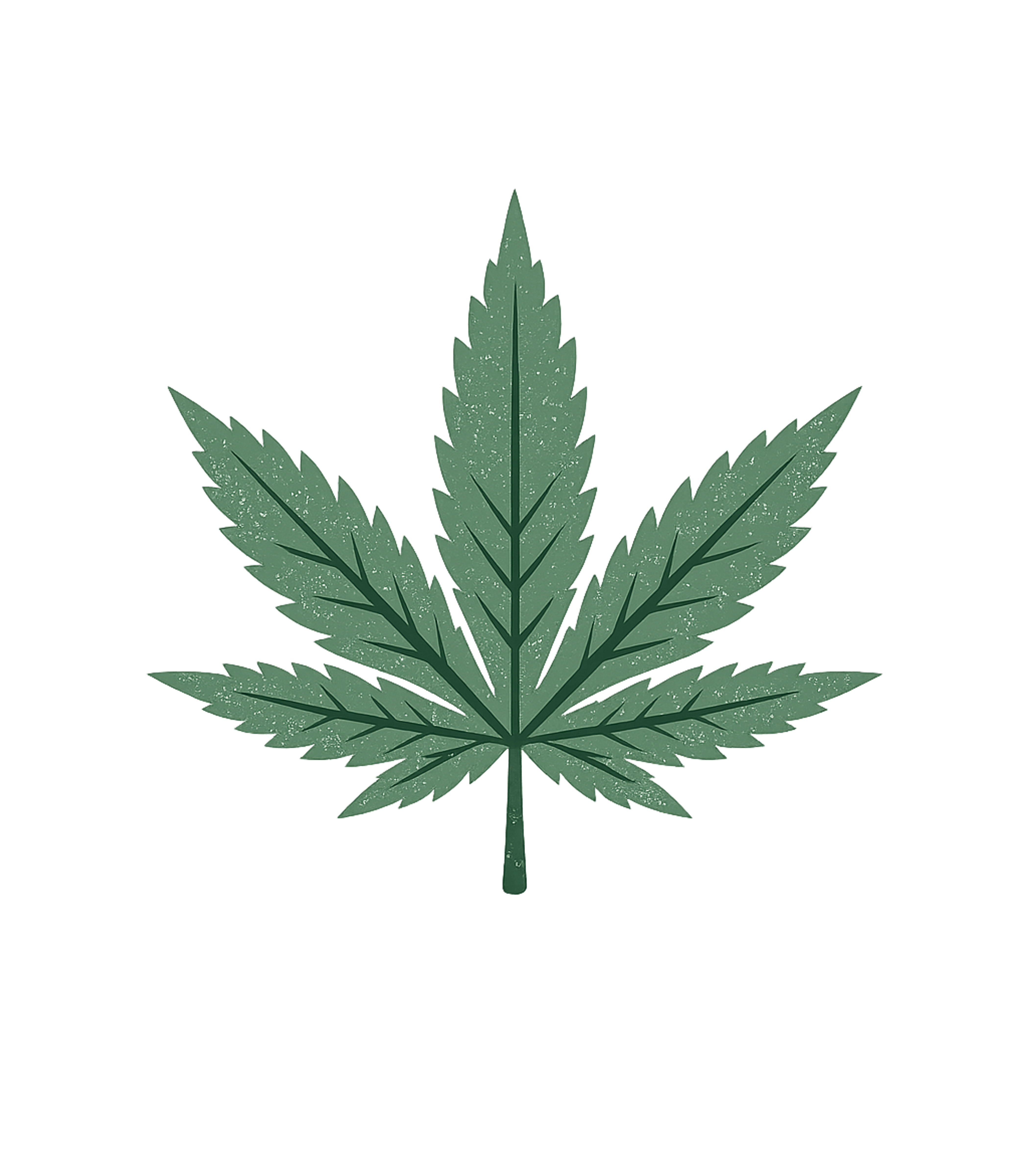 Distressed Cannabis Leaf
