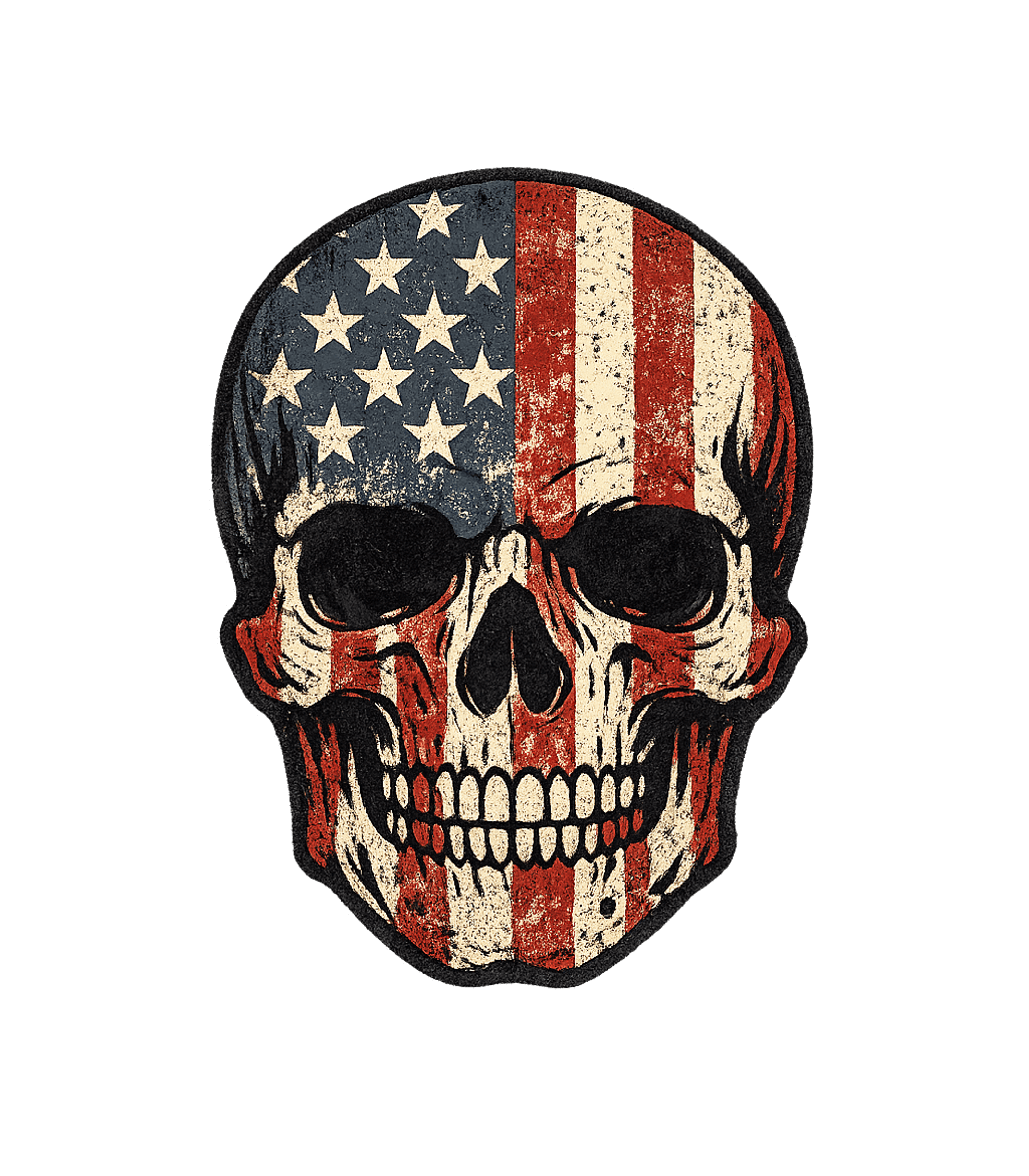 American Flag Skull