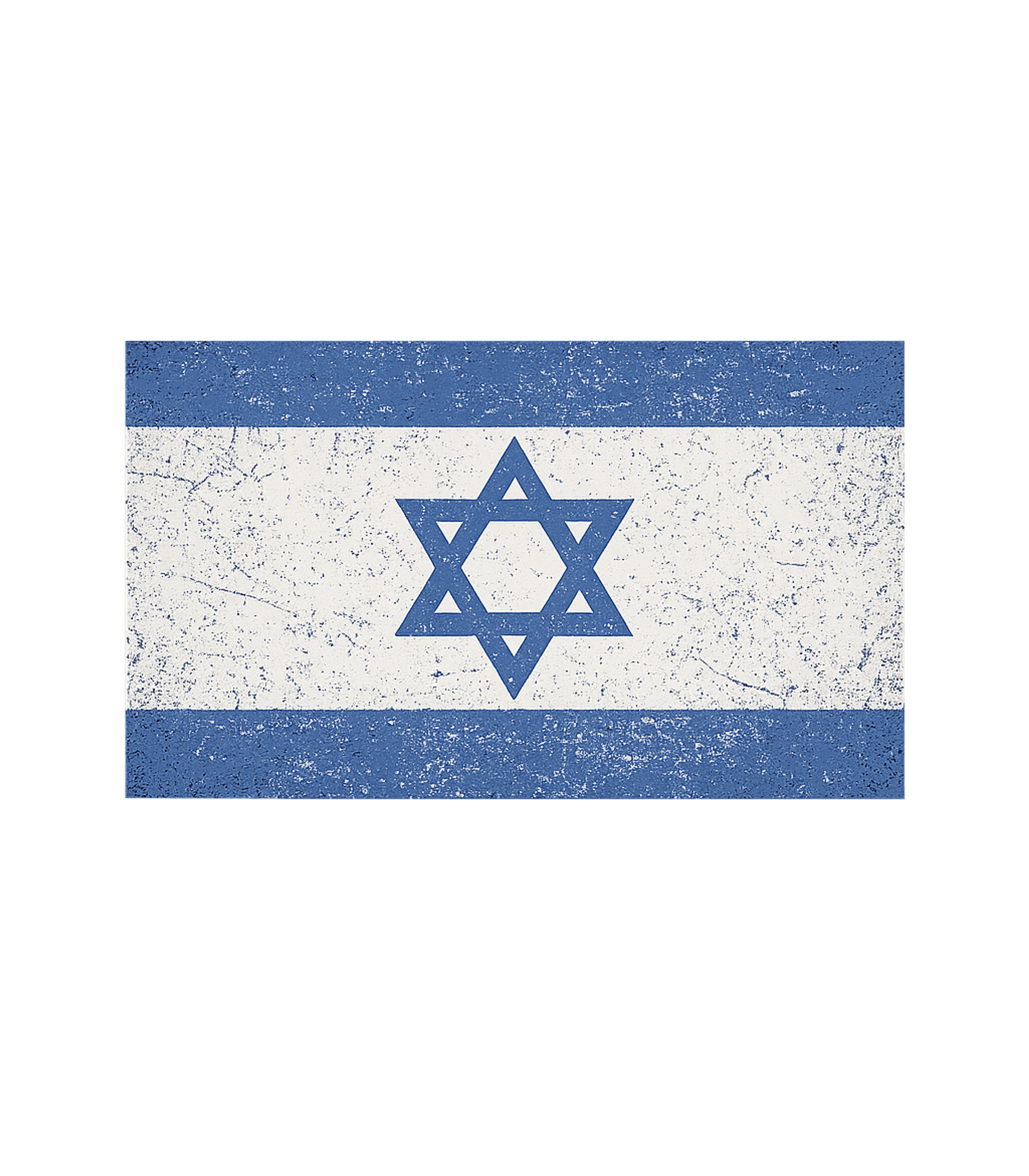 Distressed Israel Flag