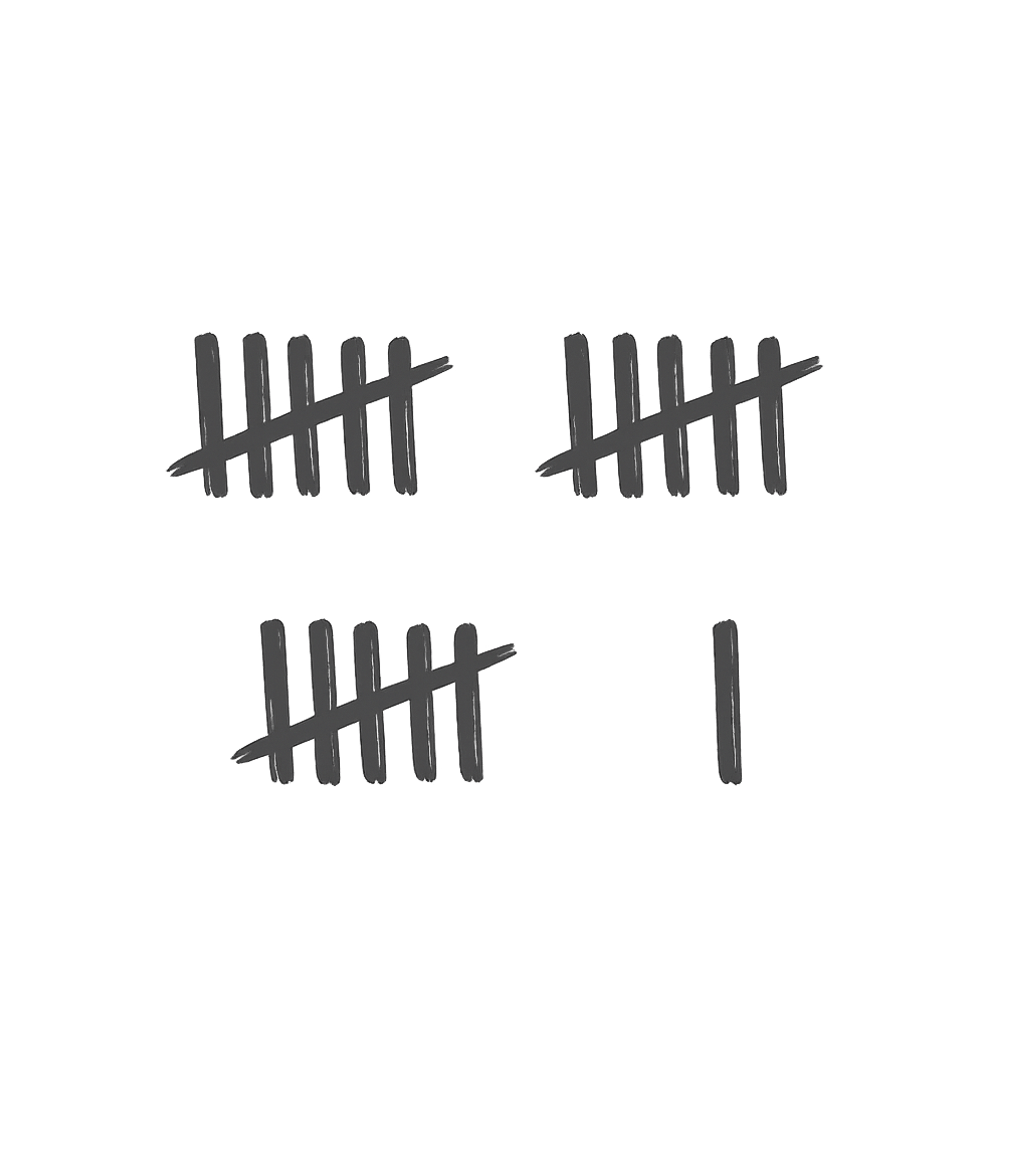 16th Birthday Tally Marks - 16 Year Old Birthday Gift T-Shirt