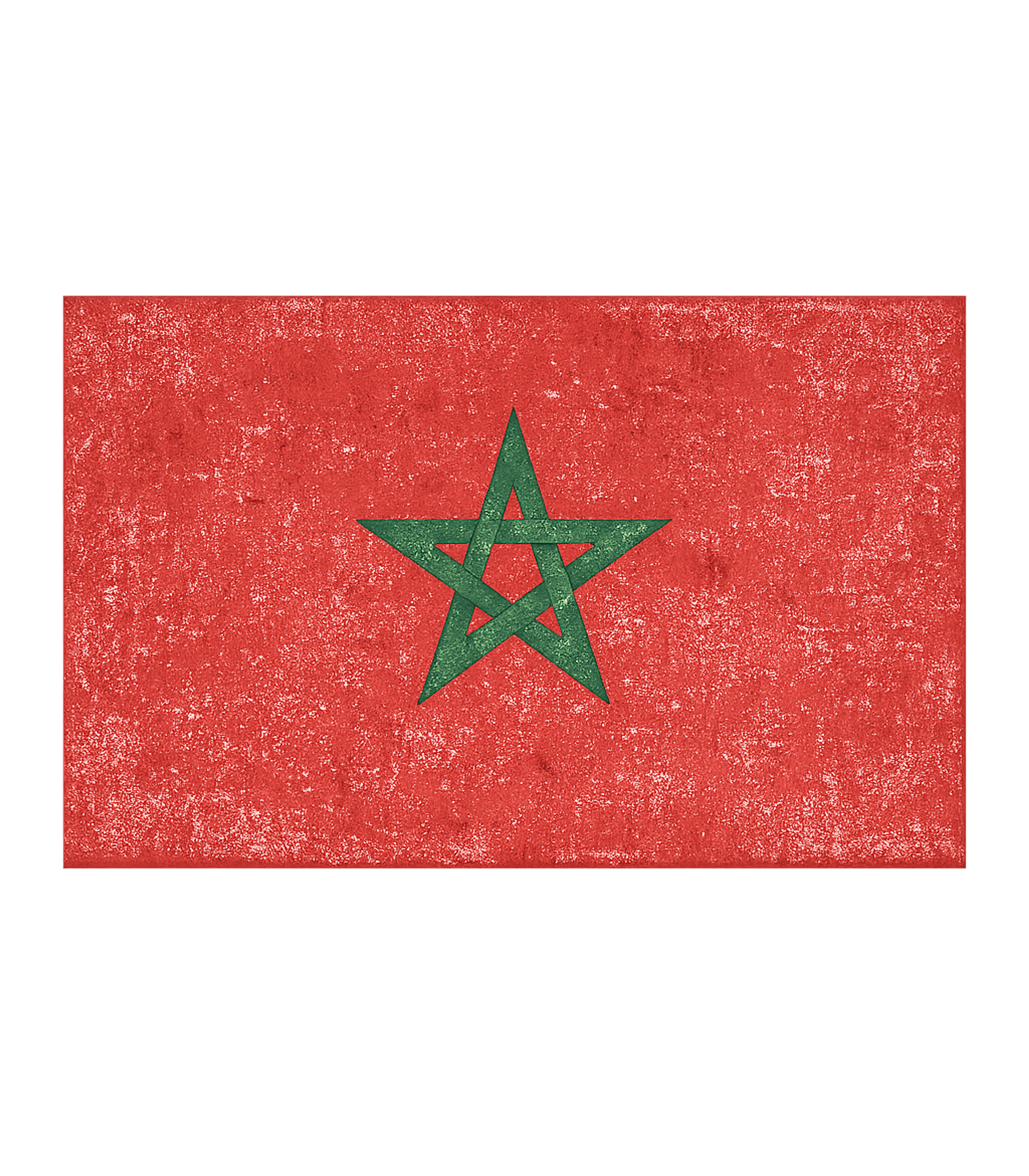 Morocco Flag Vintage