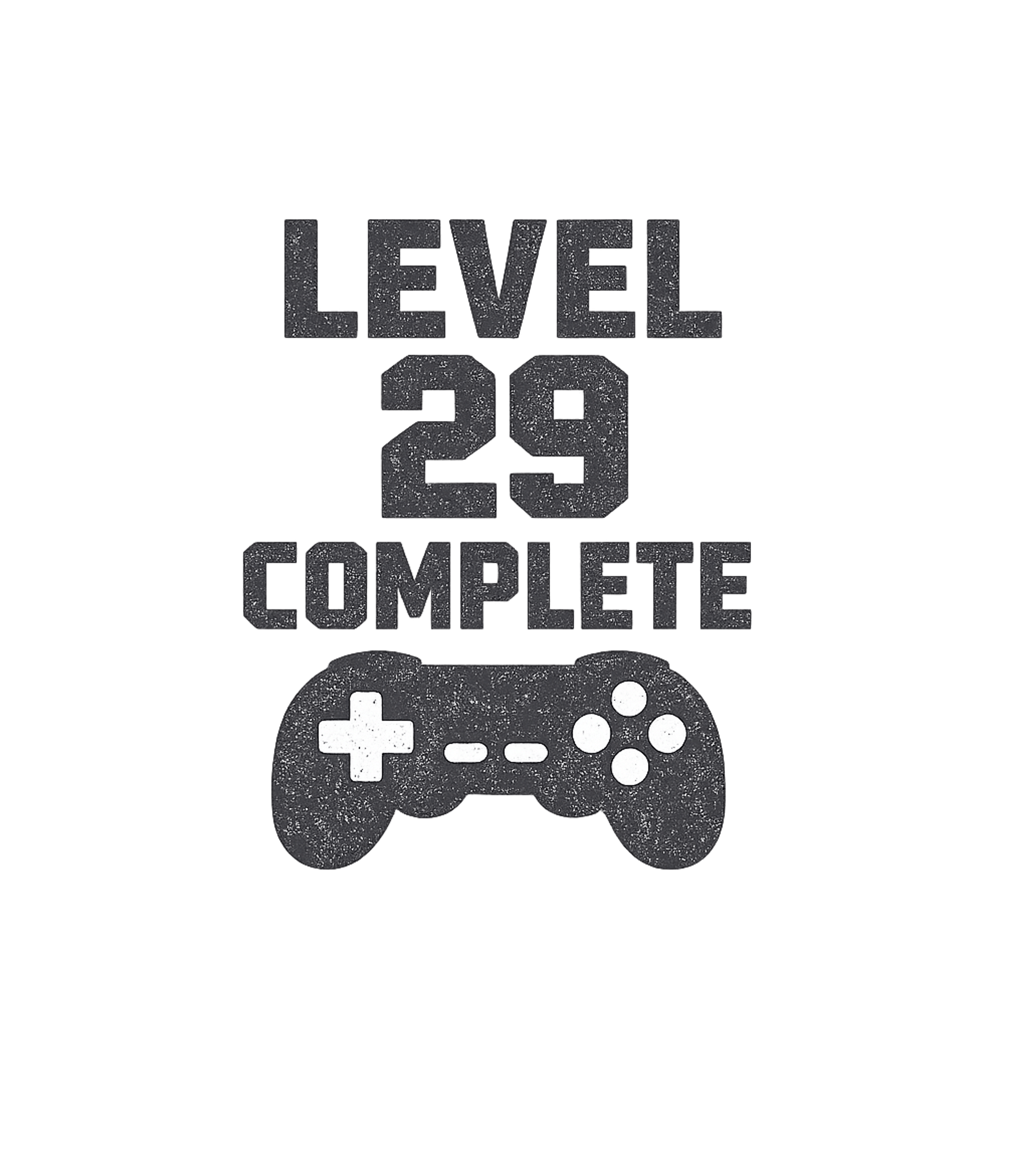 Level 29 Complete Funny Video Game Gamer 29th Birthday T-Shirt
