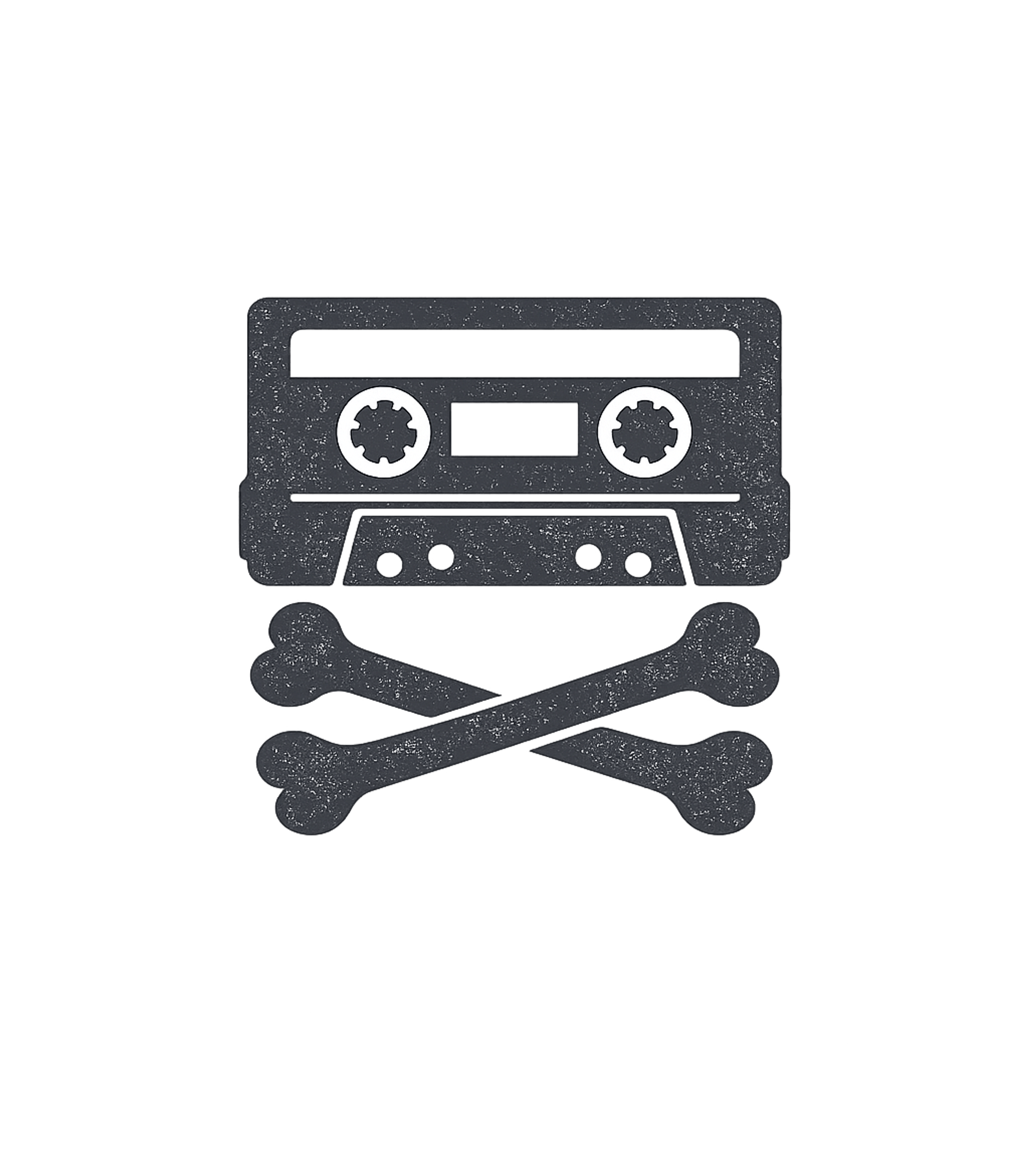 Retro Music Skull