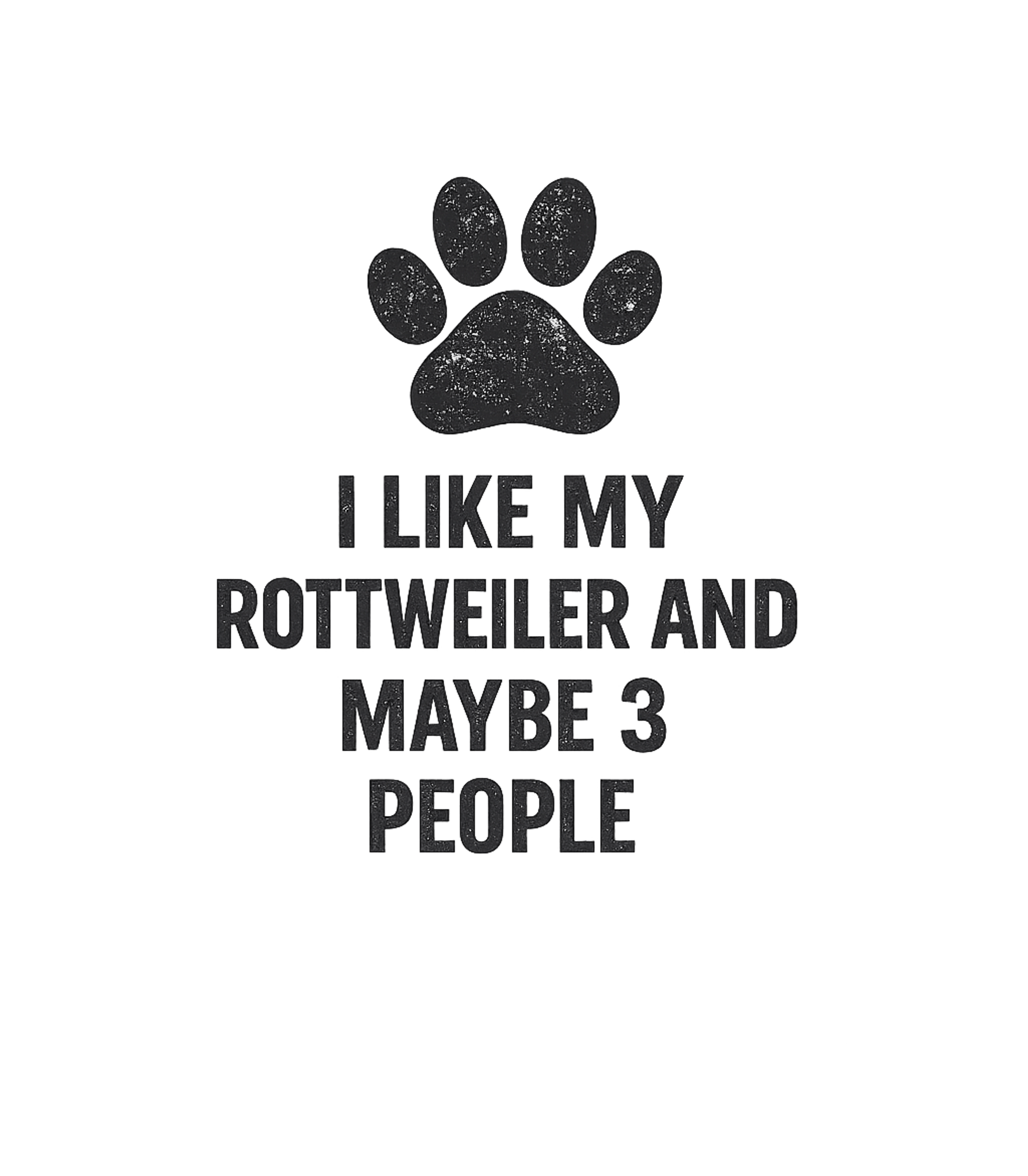 Rottweiler And 3 People