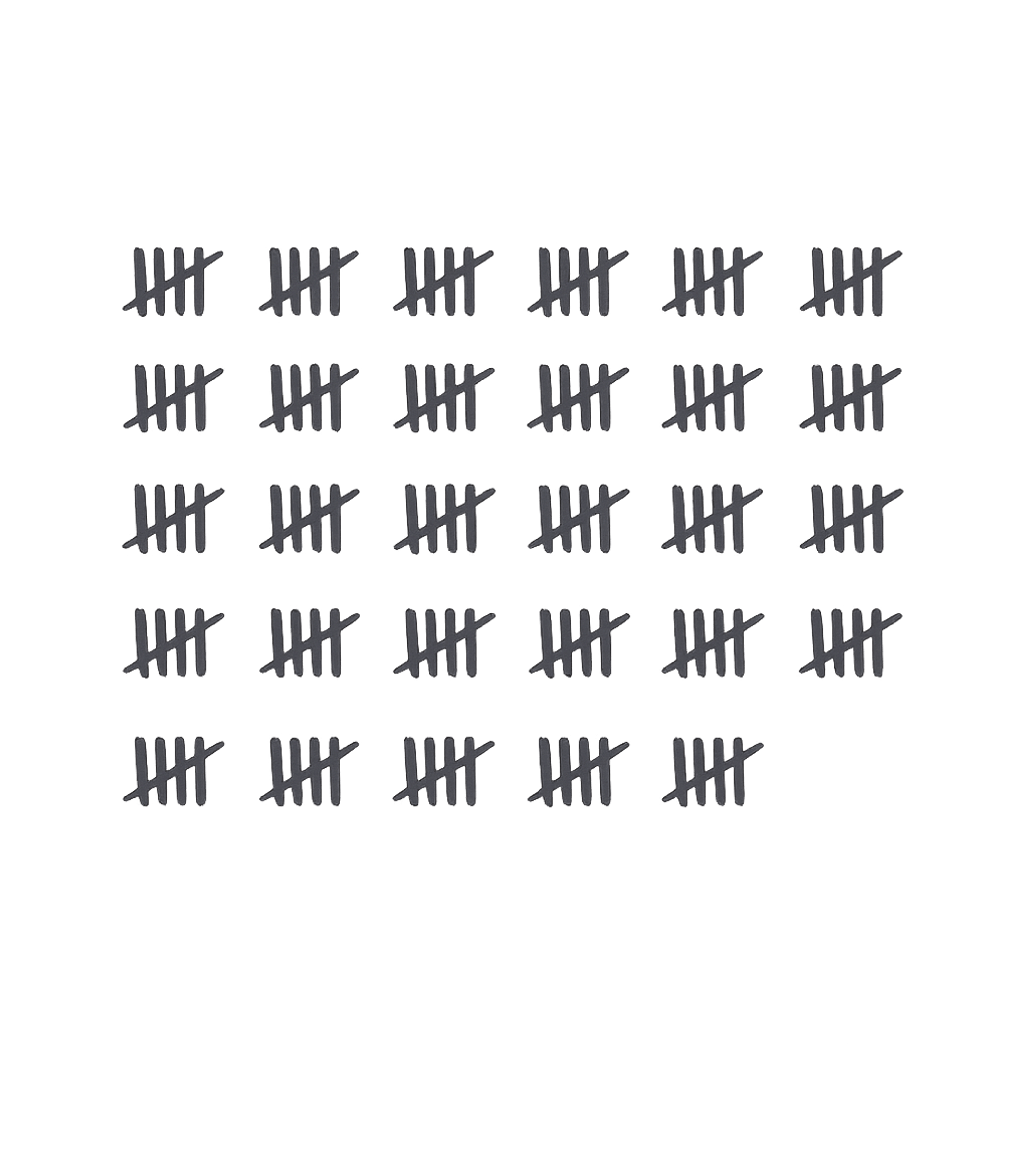 95th Birthday Tally Marks - 95 Year Old Birthday Gift T-Shirt