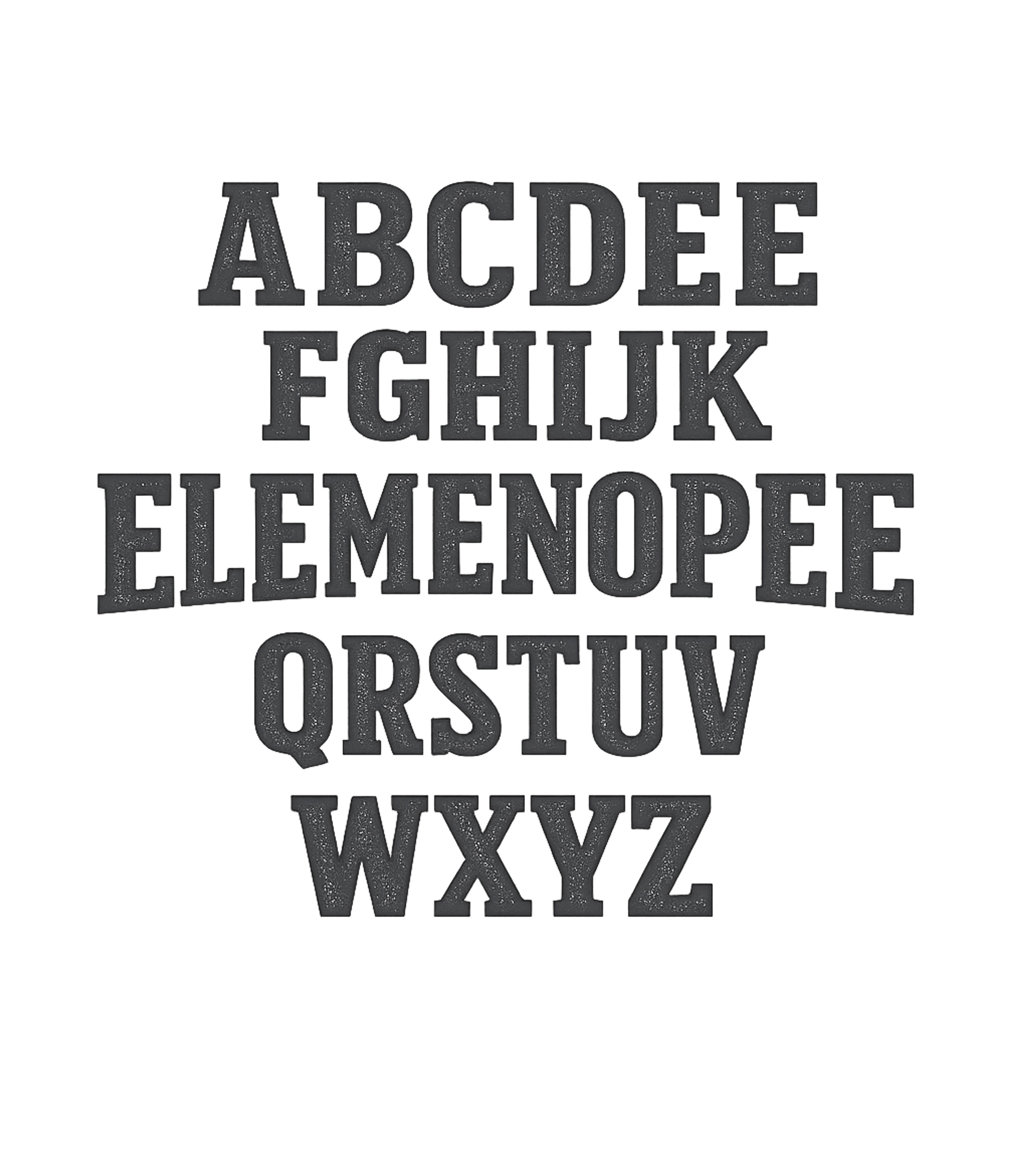Elemenopee Alphabet T-Shirt