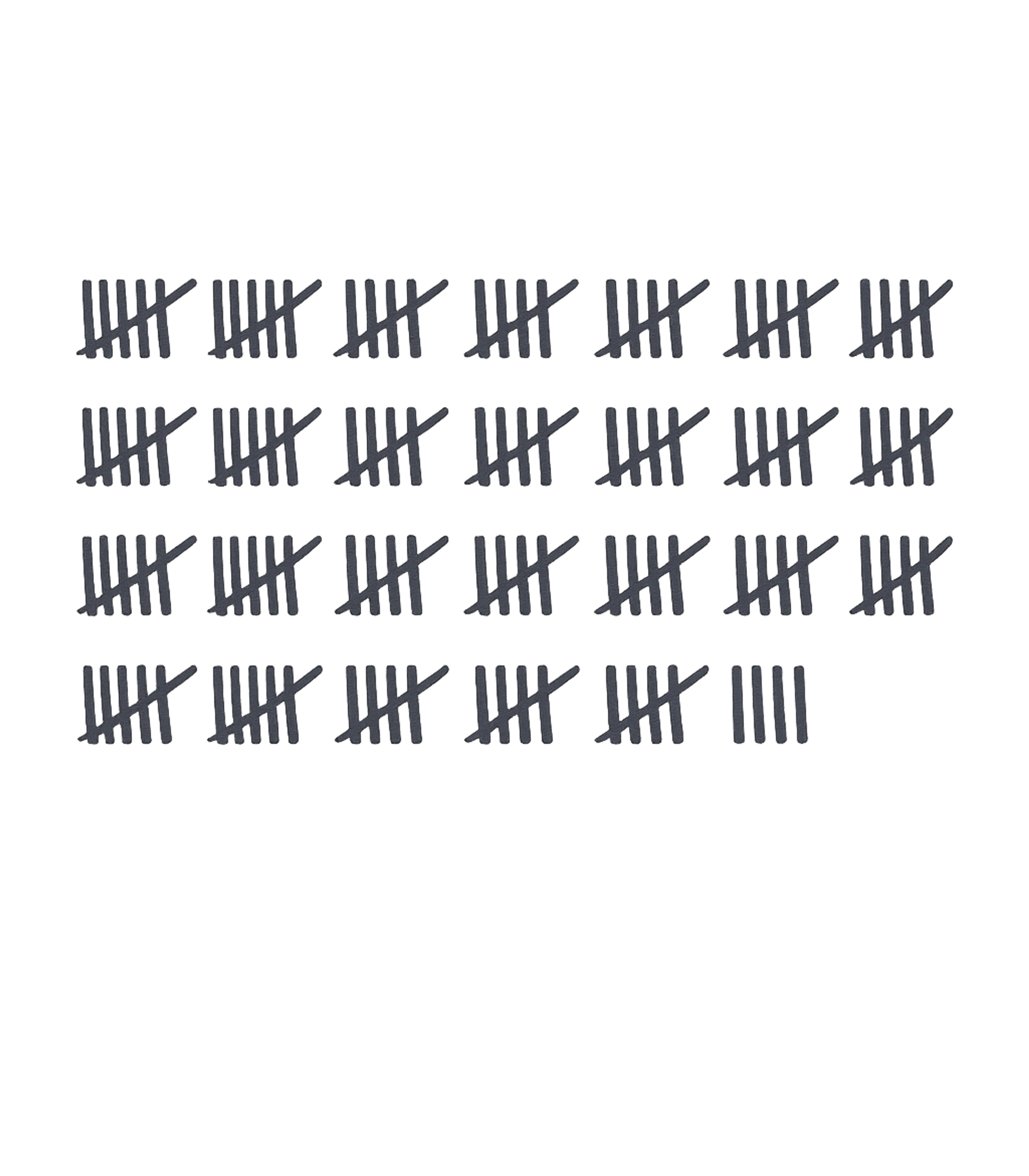 94th Birthday Tally Marks - 94 Year Old Birthday Gift T-Shirt