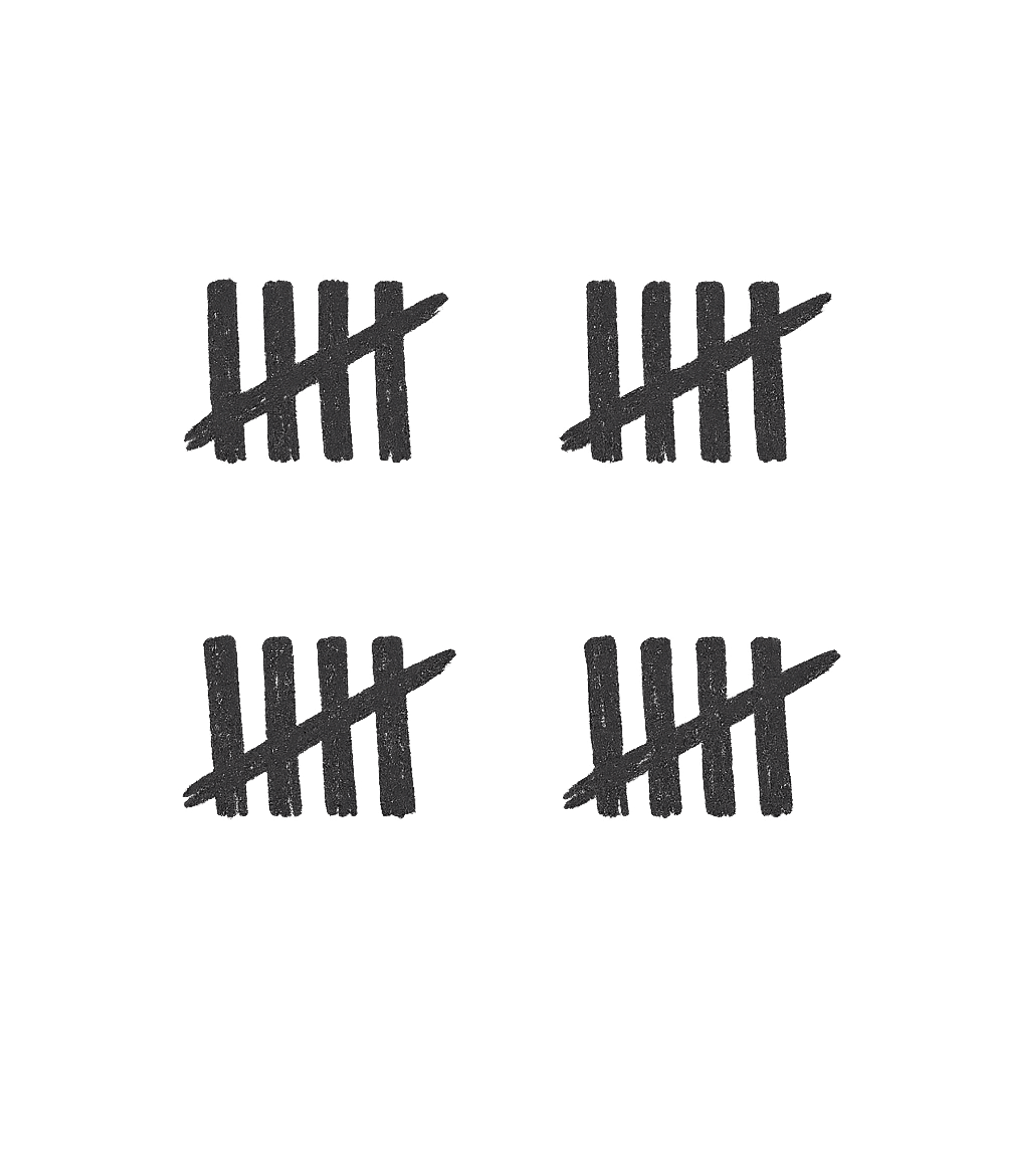 20th Birthday Tally Marks - 20 Year Old Birthday Gift T-Shirt