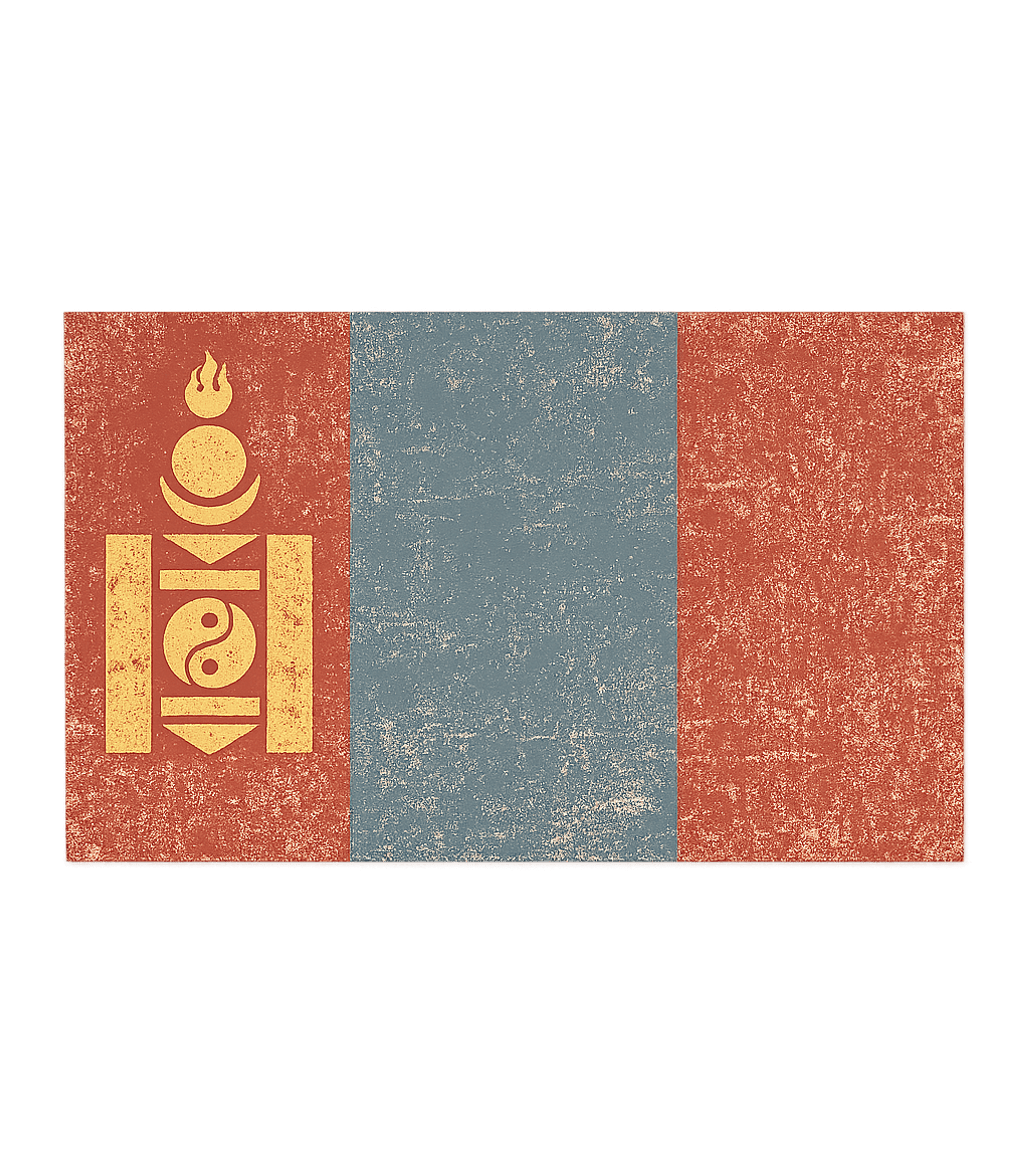 Vintage Mongolia Flag