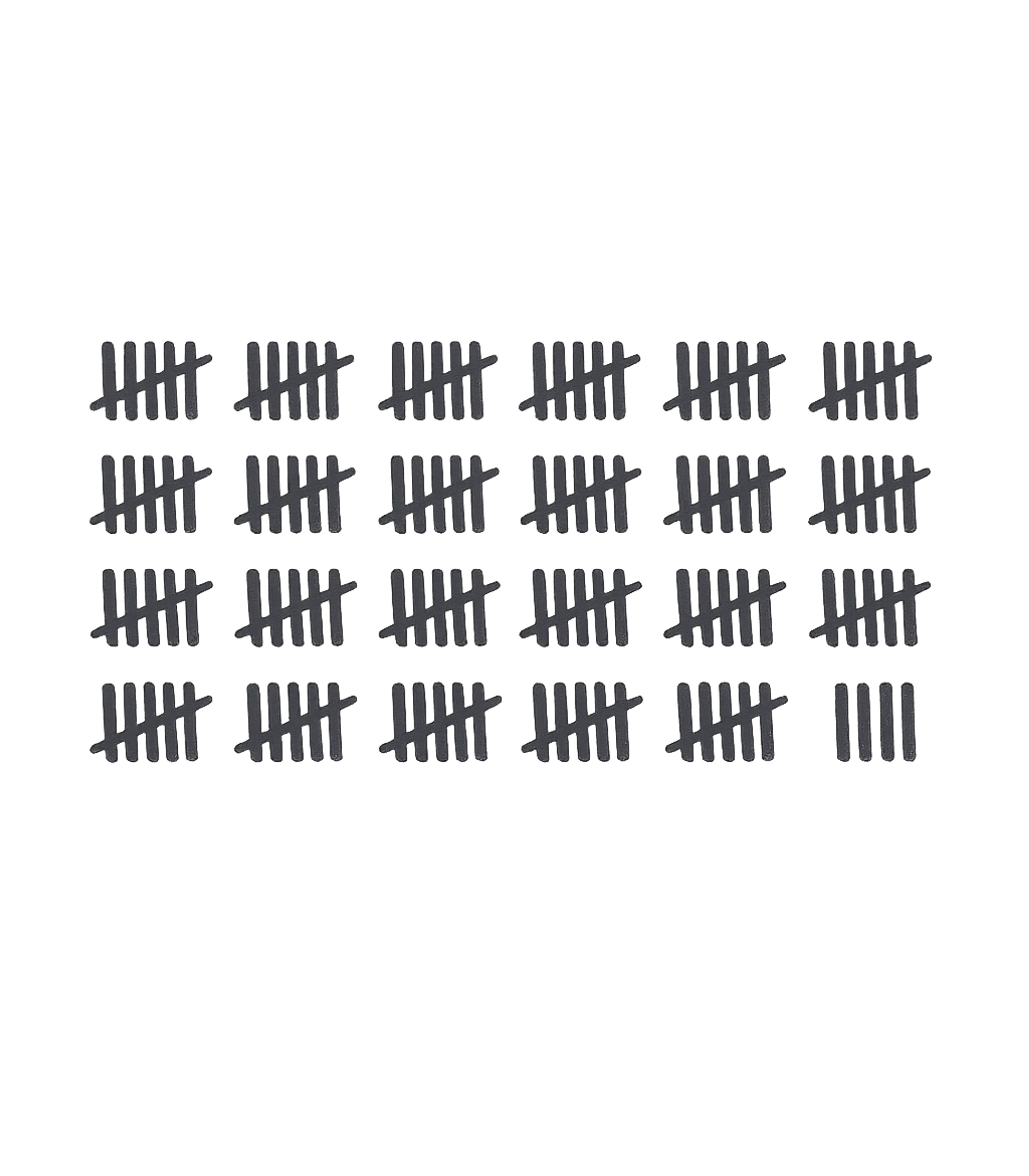 44th Birthday Tally Marks - 44 Year Old Birthday Gift T-Shirt