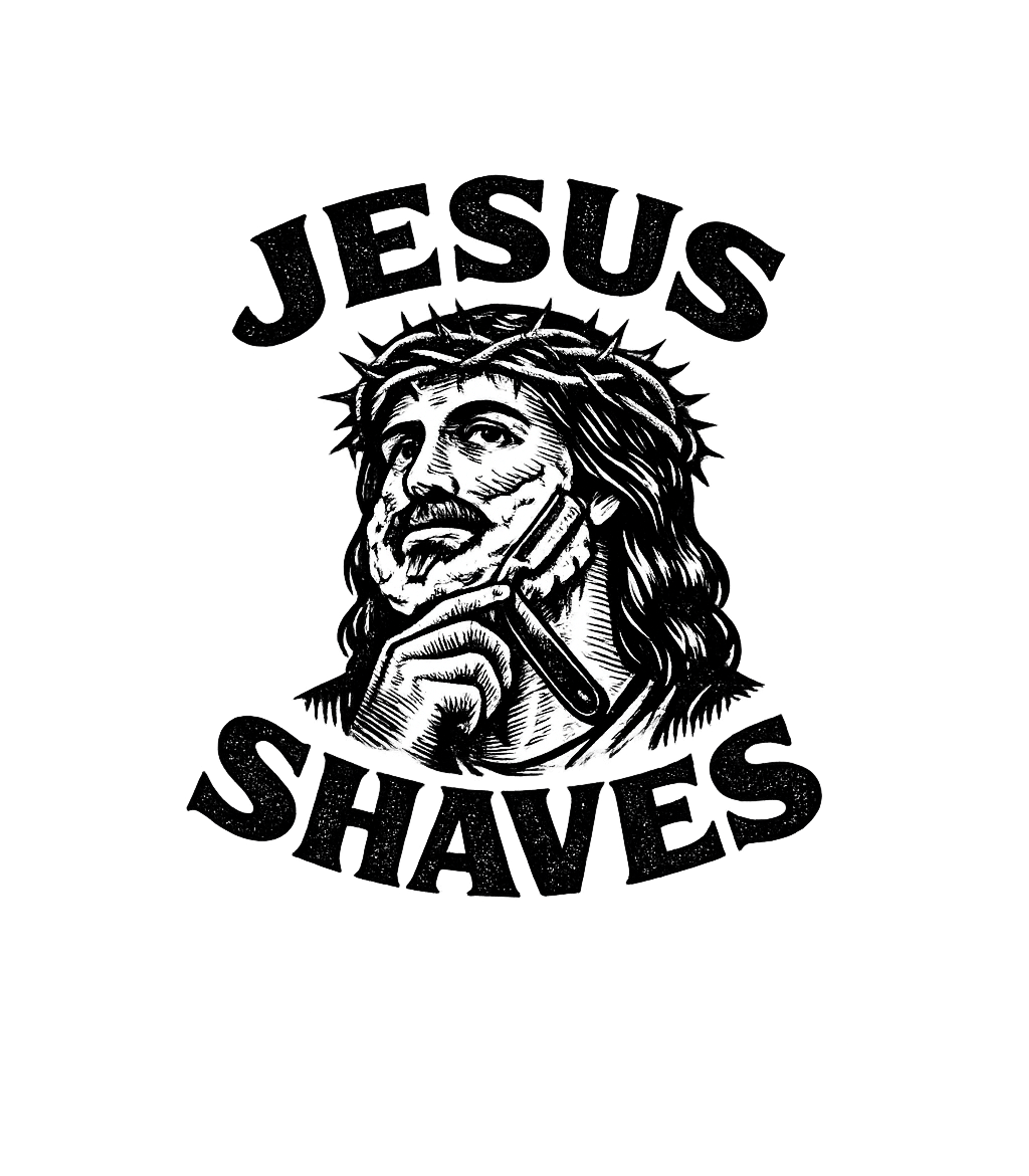 Jesus Shaves Humor
