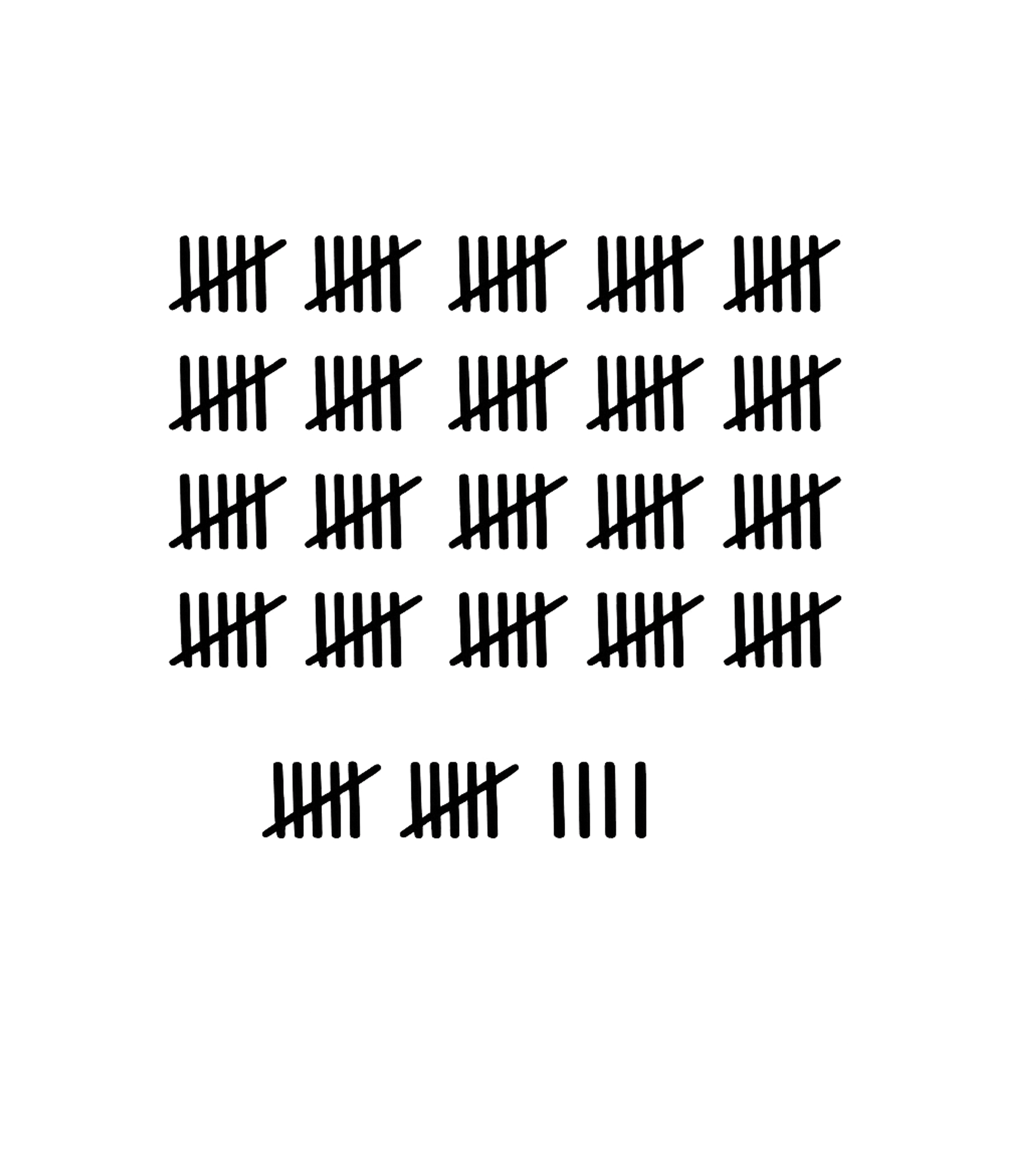 83rd Birthday Tally Marks - 83 Year Old Birthday Gift T-Shirt