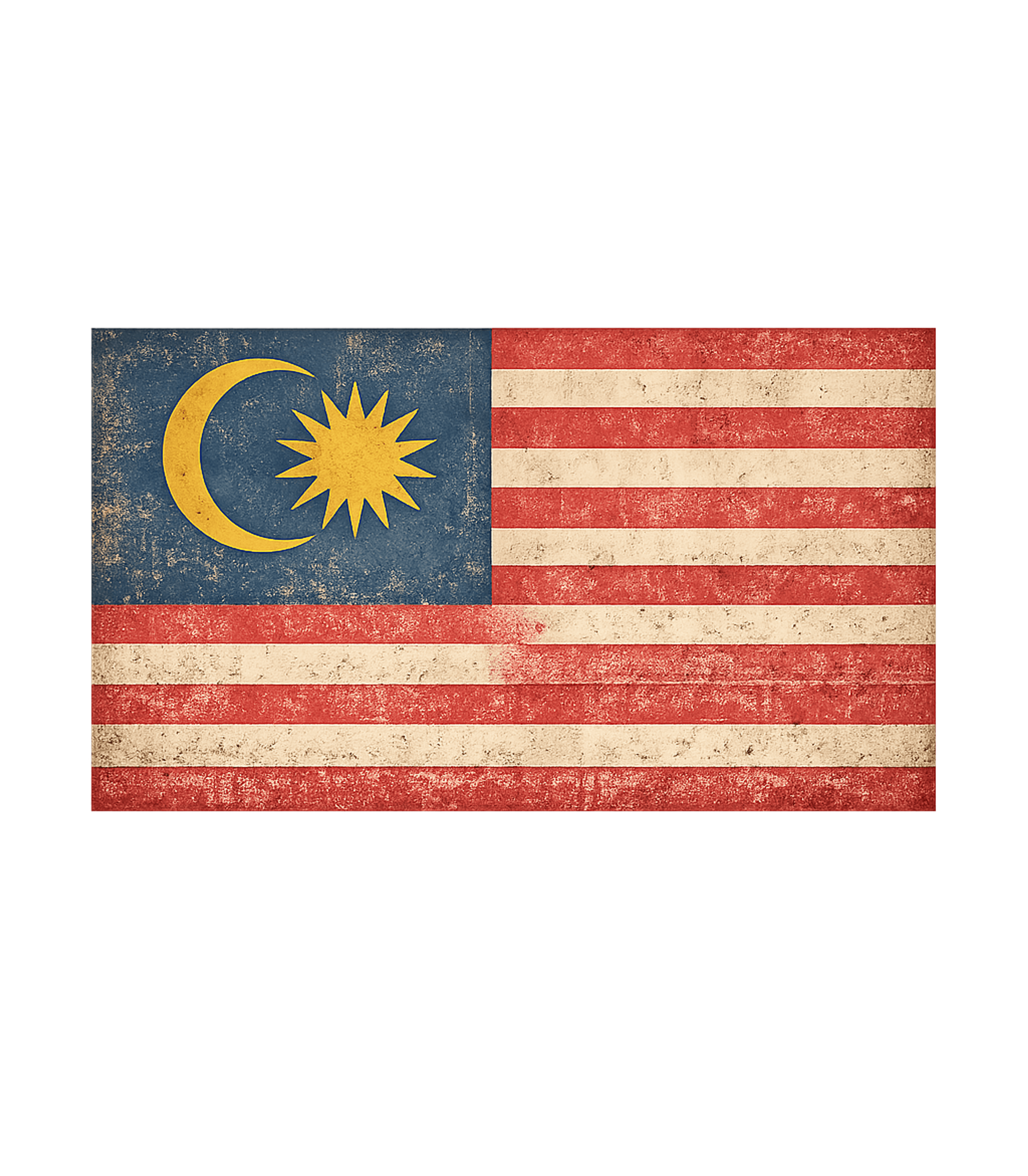 Vintage Malaysia Flag