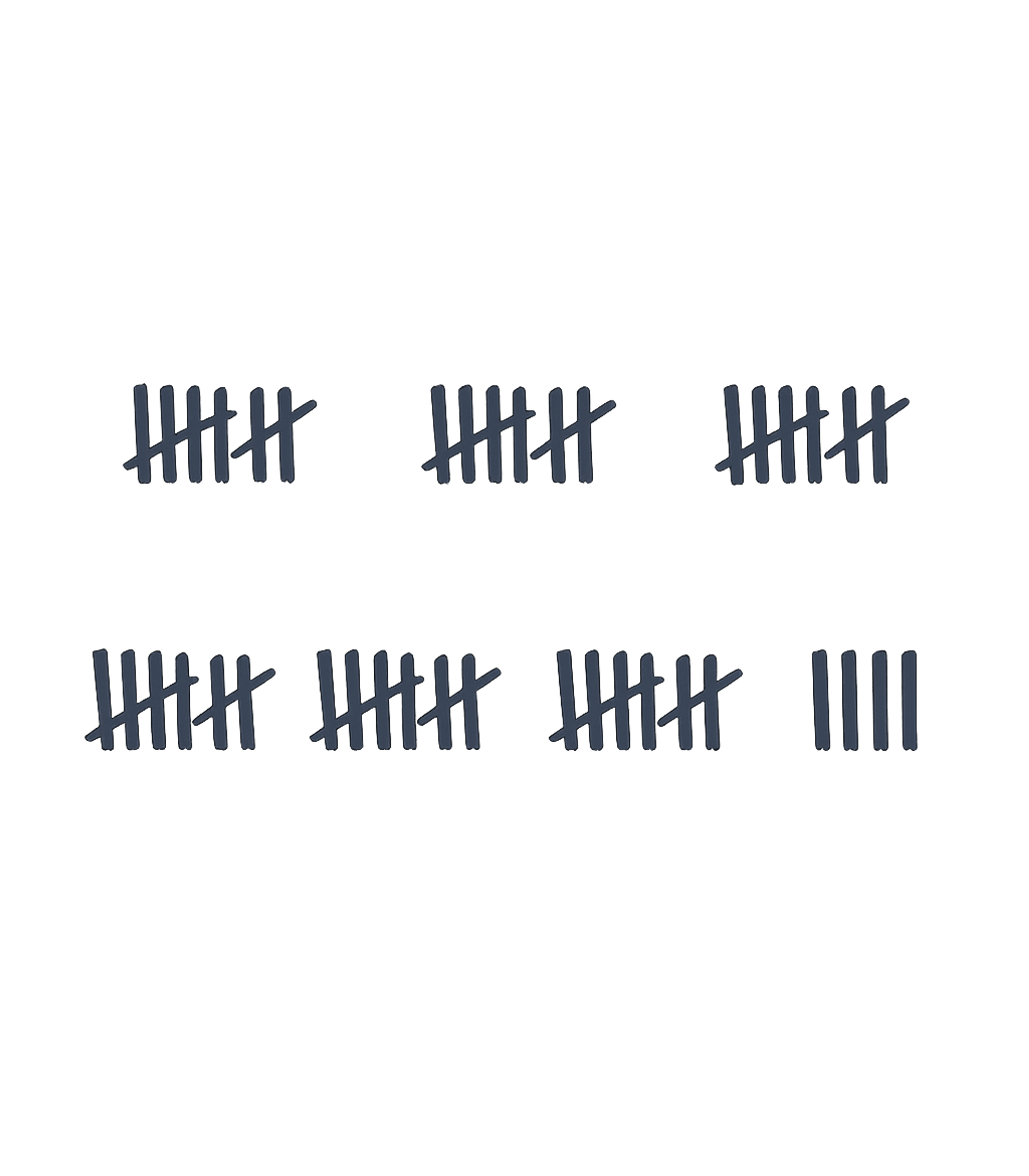 29th Birthday Tally Marks - 29 Year Old Birthday Gift T-Shirt