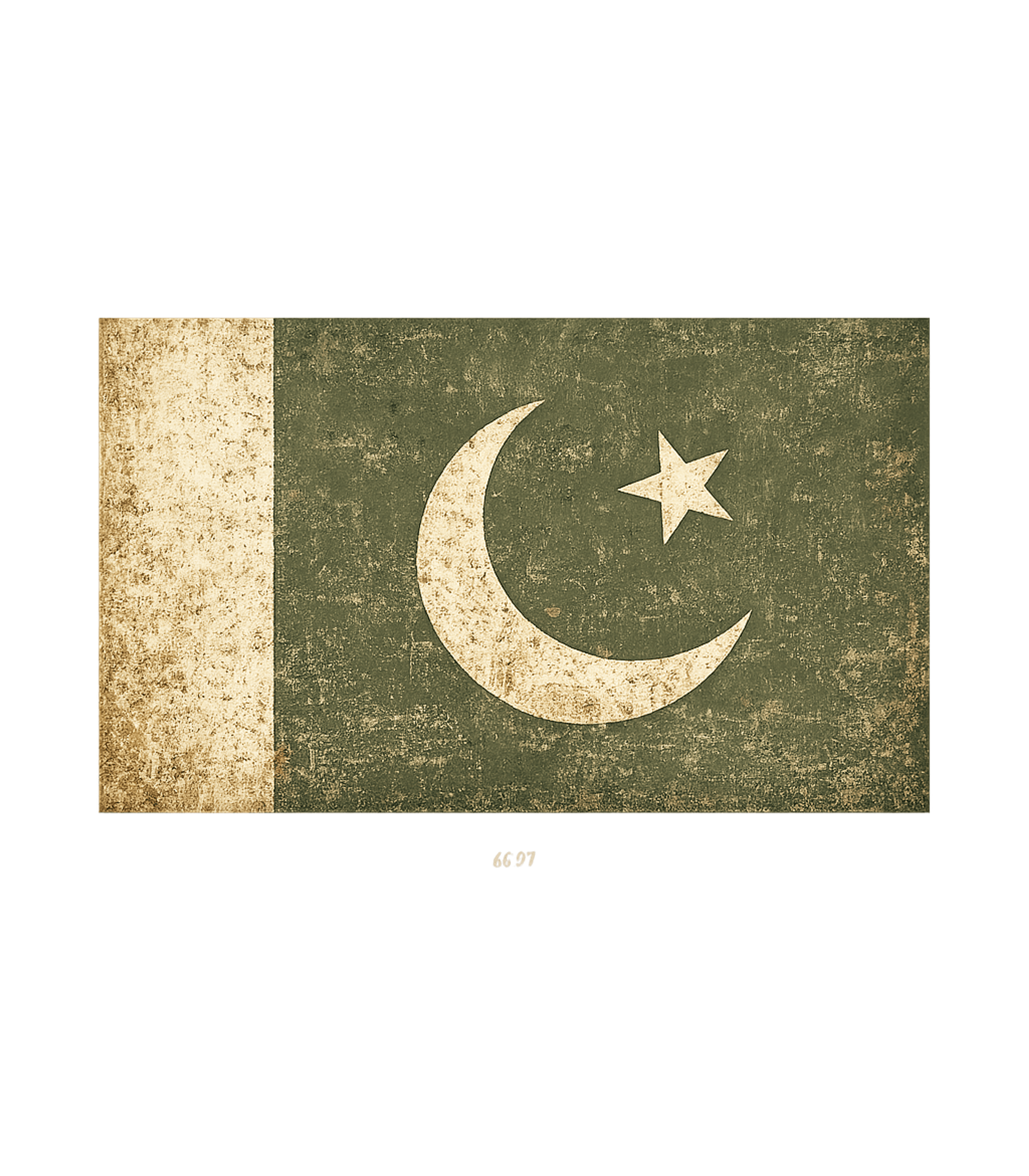 Retro Vintage Pakistan Flag T-Shirt