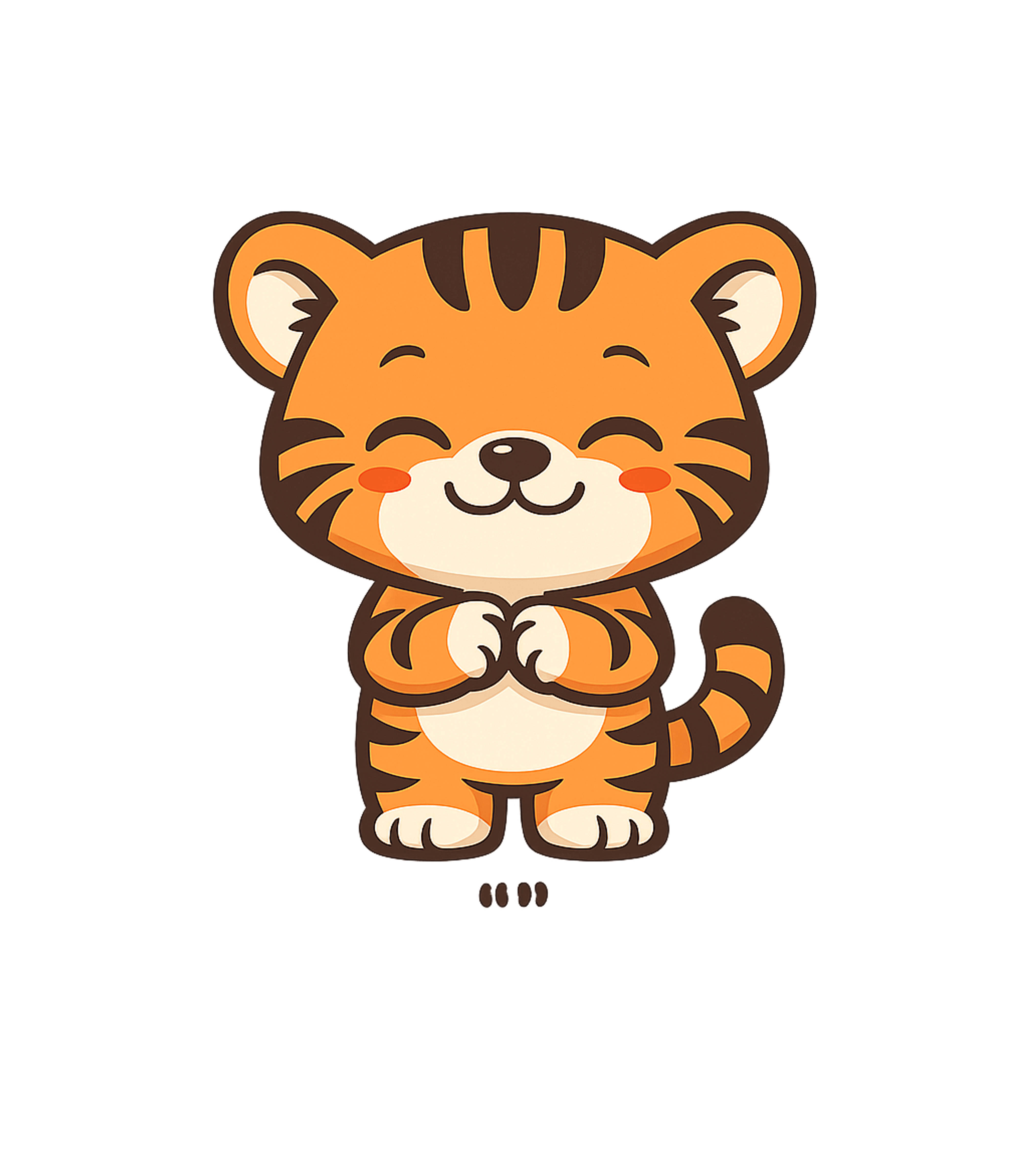 Cute Happy Tiger