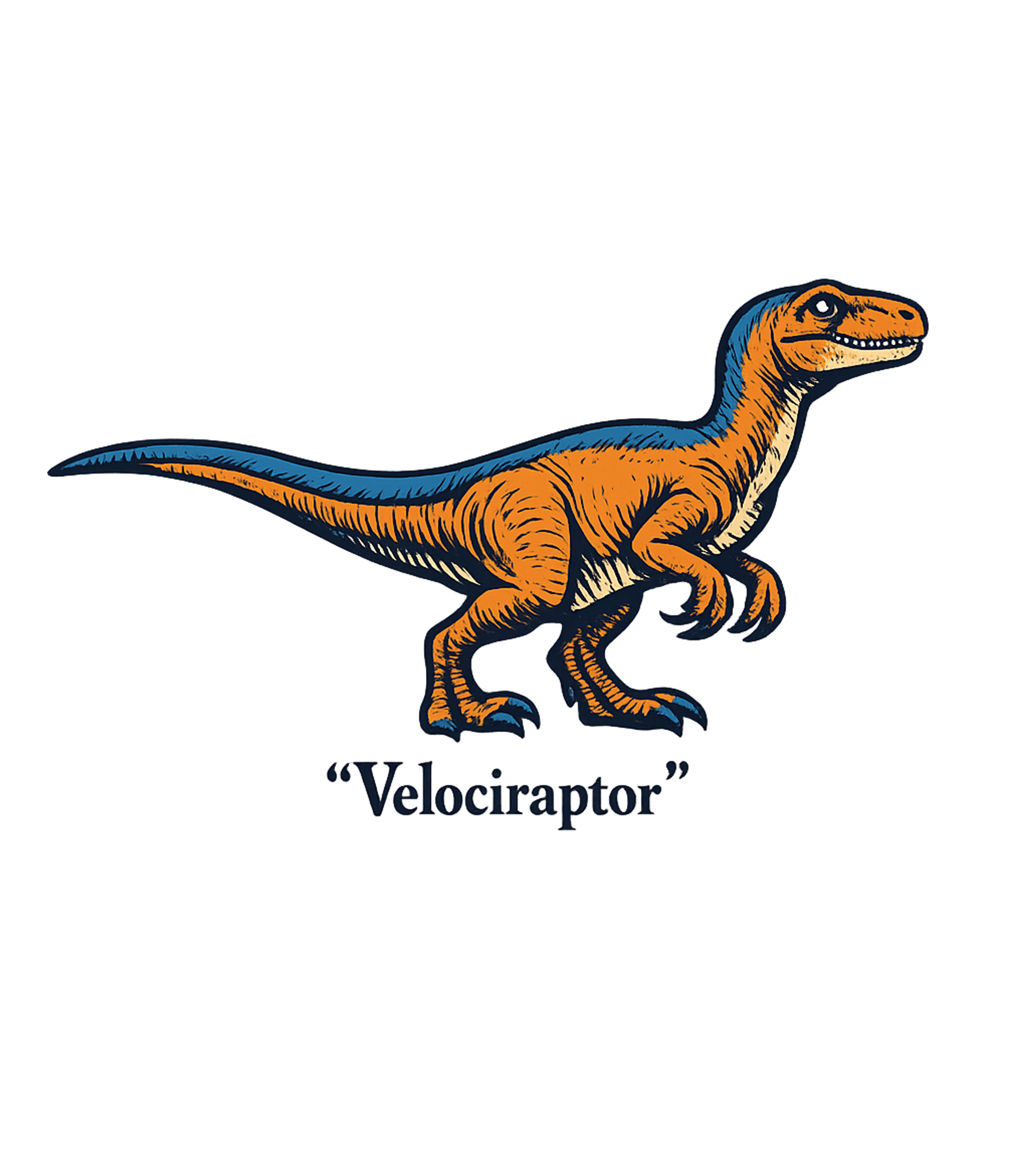 Blue Orange Velociraptor