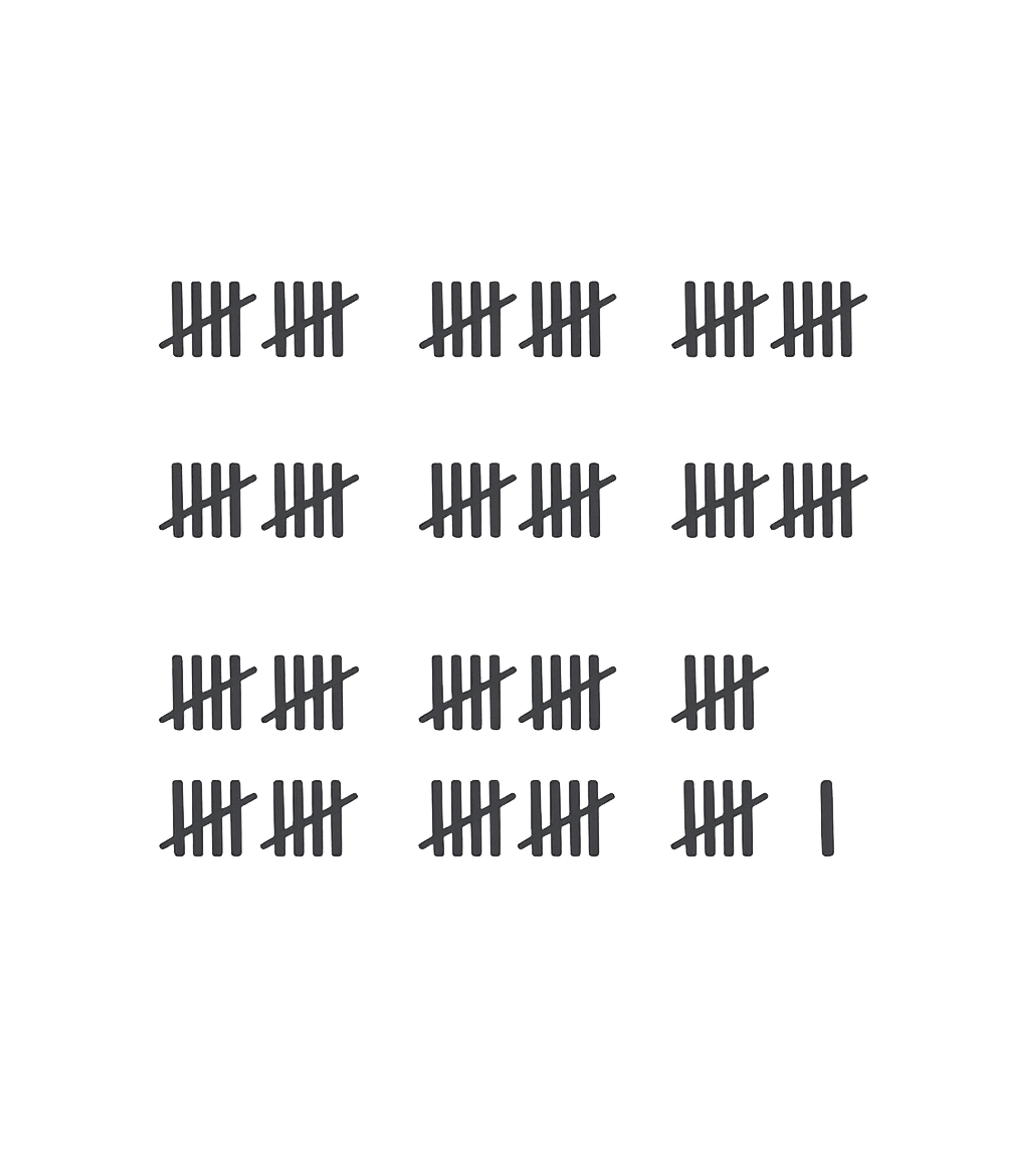 46th Birthday Tally Marks - 46 Year Old Birthday Gift T-Shirt