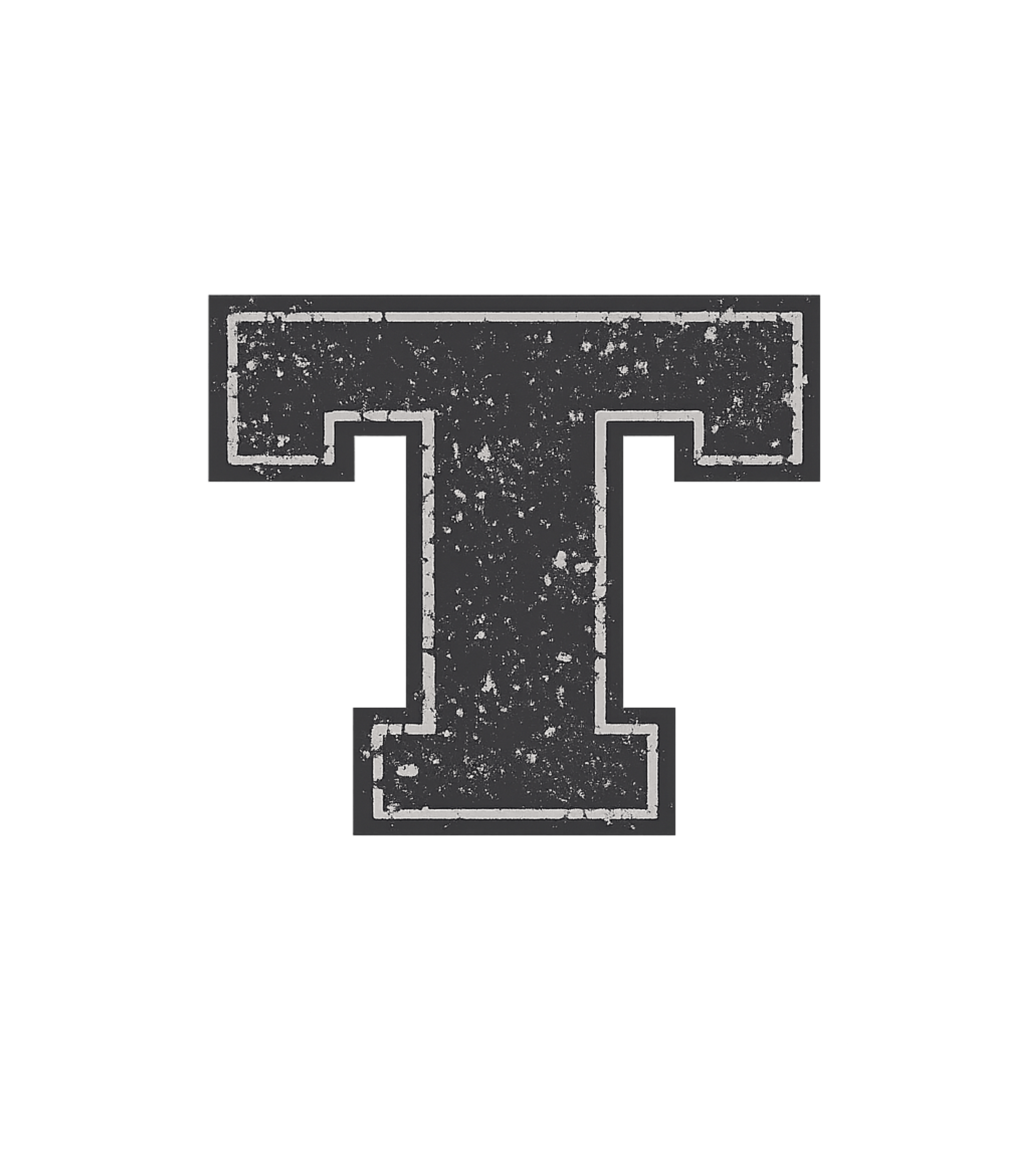 Letter T Initial Monogram T-Shirt