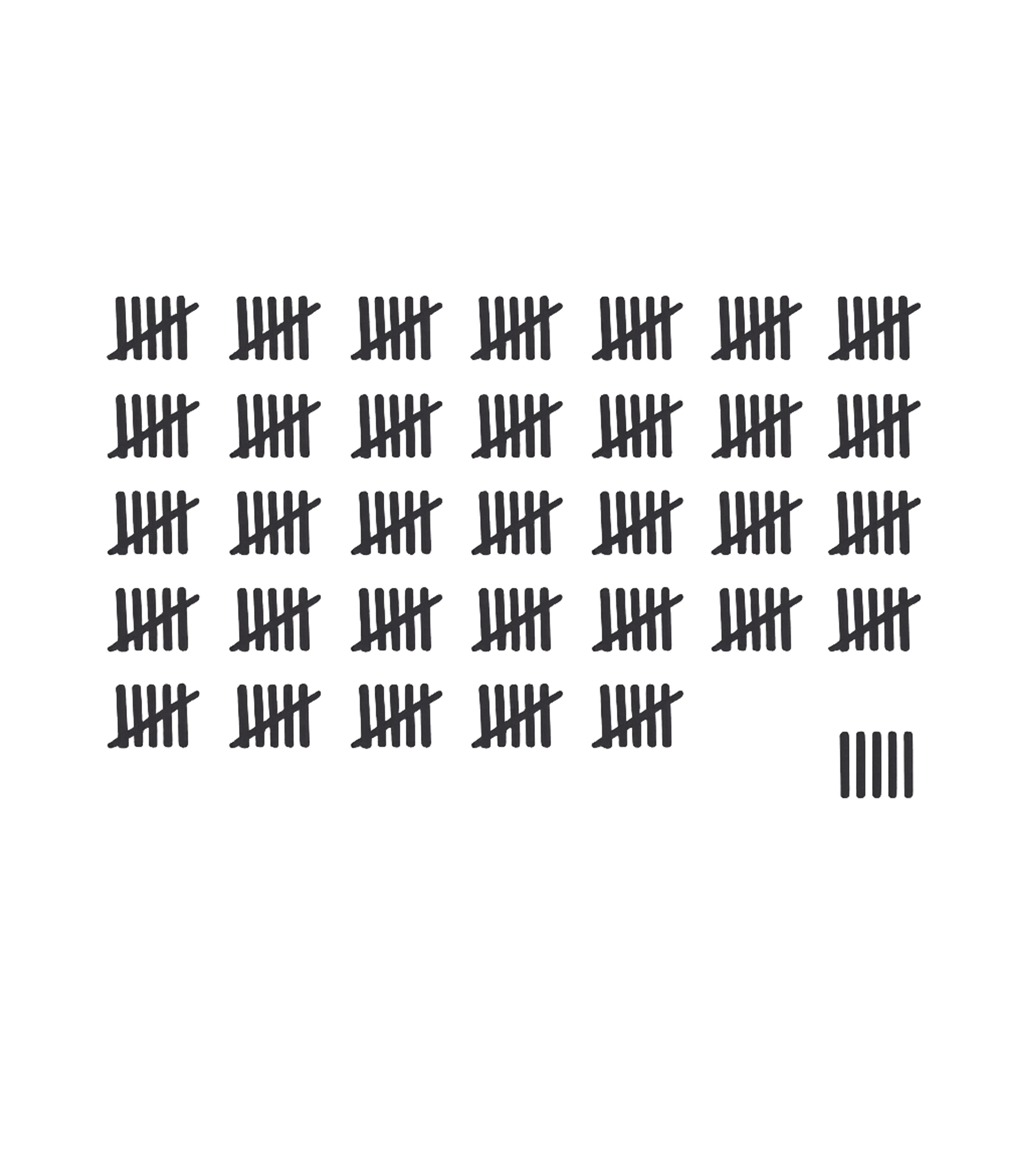 74th Birthday Tally Marks - 74 Year Old Birthday Gift T-Shirt