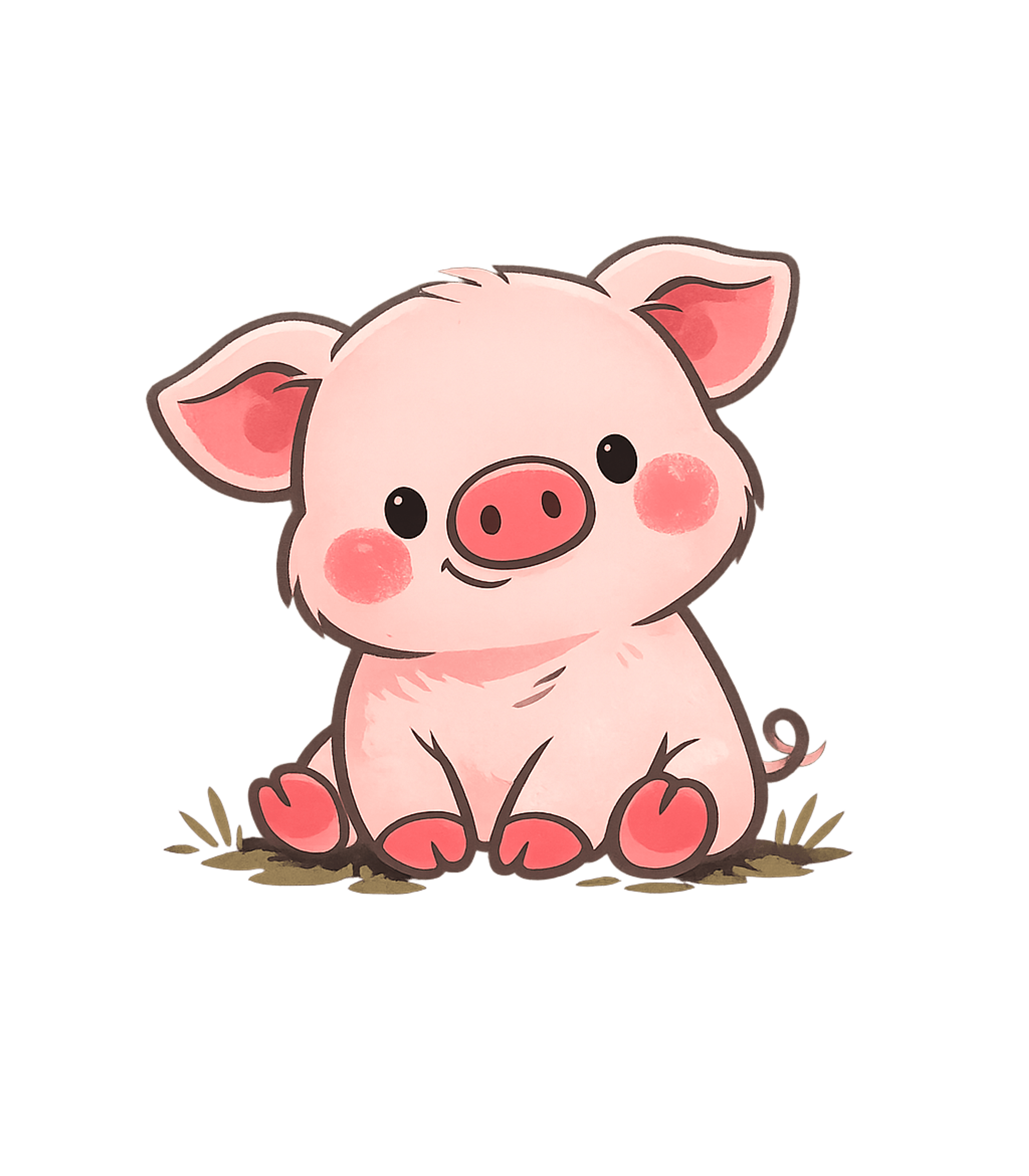 Cute Farm Animal Pig T-Shirt