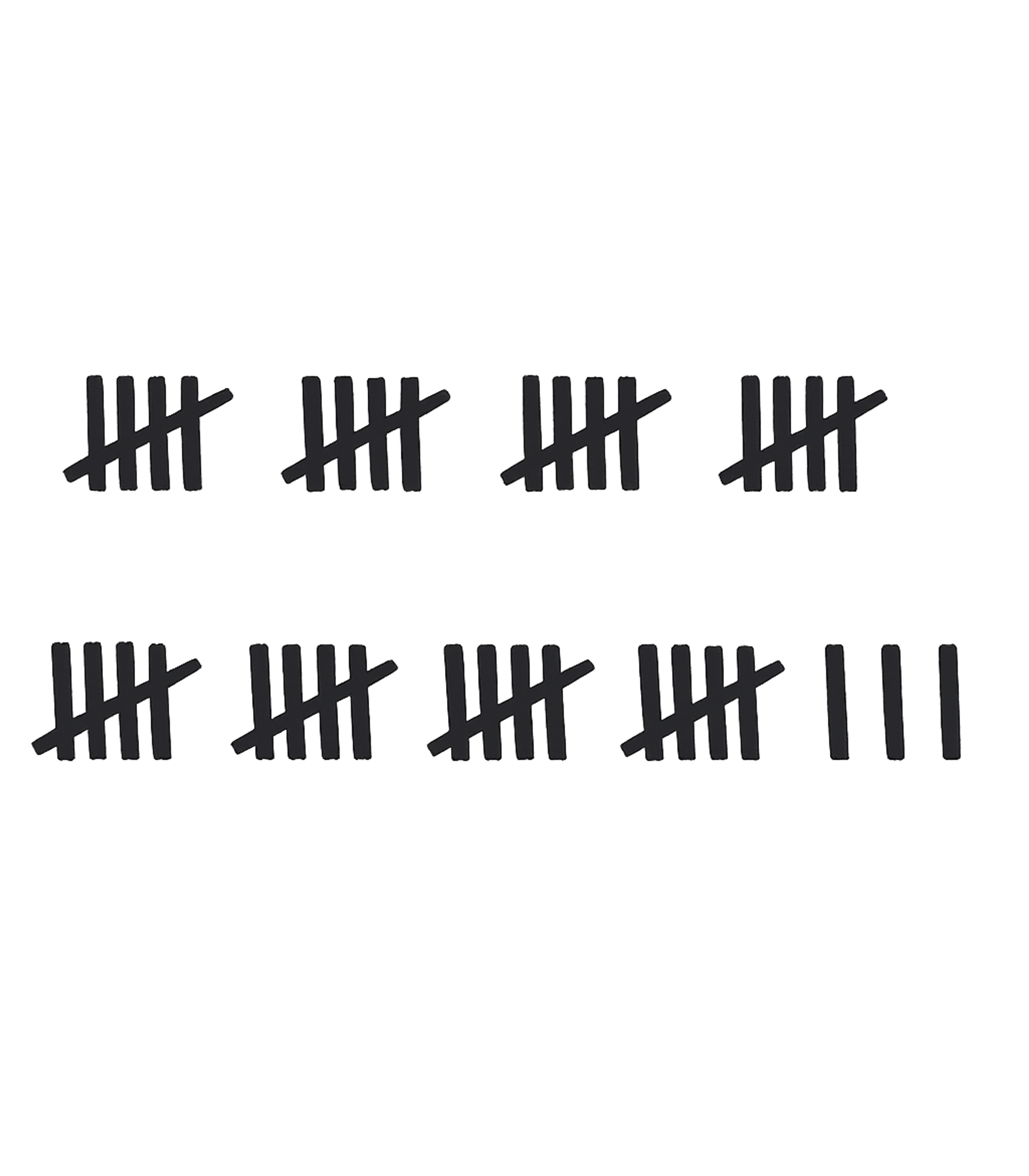 38th Birthday Tally Marks - 38 Year Old Birthday Gift T-Shirt