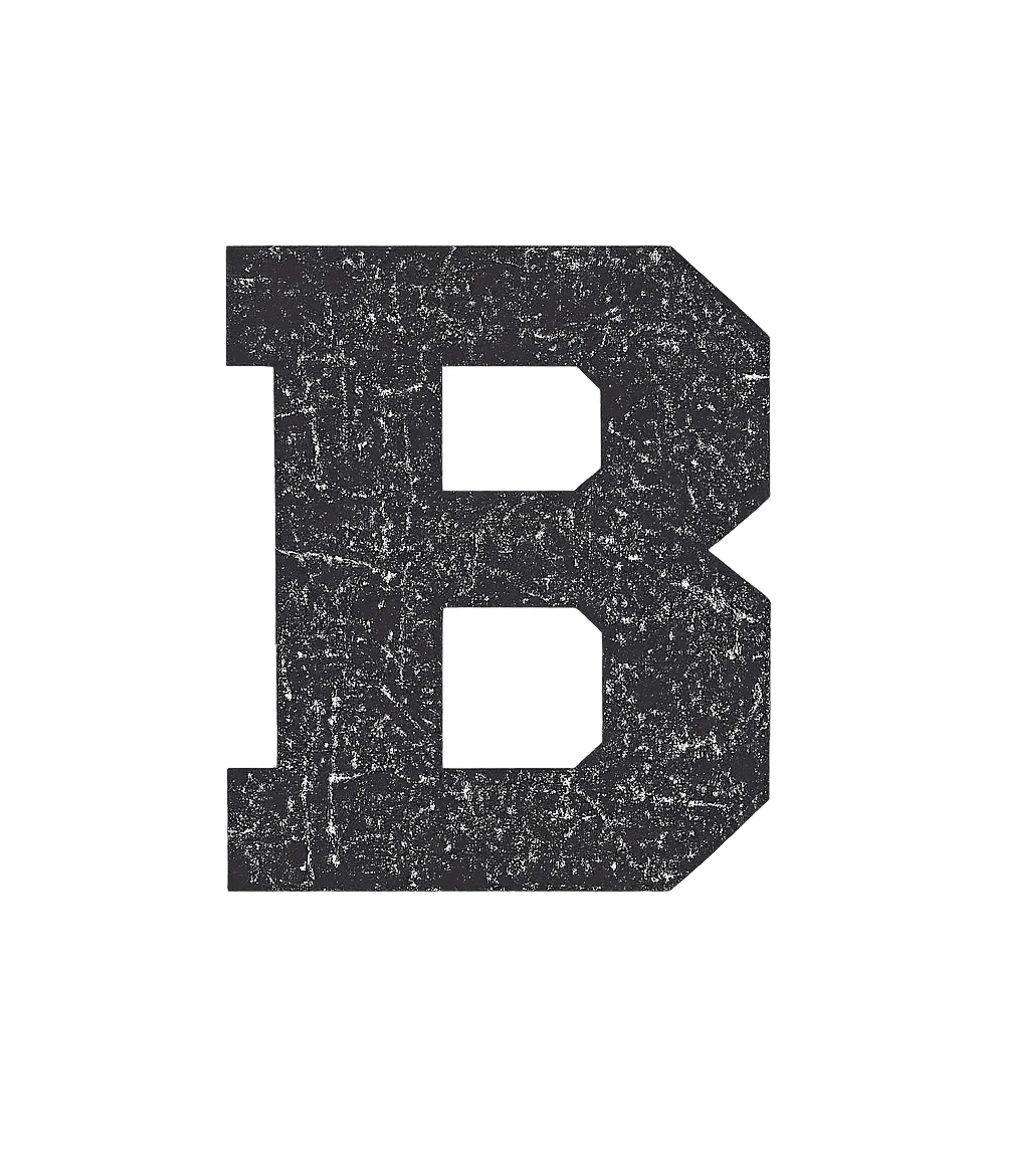 Distressed Letter B