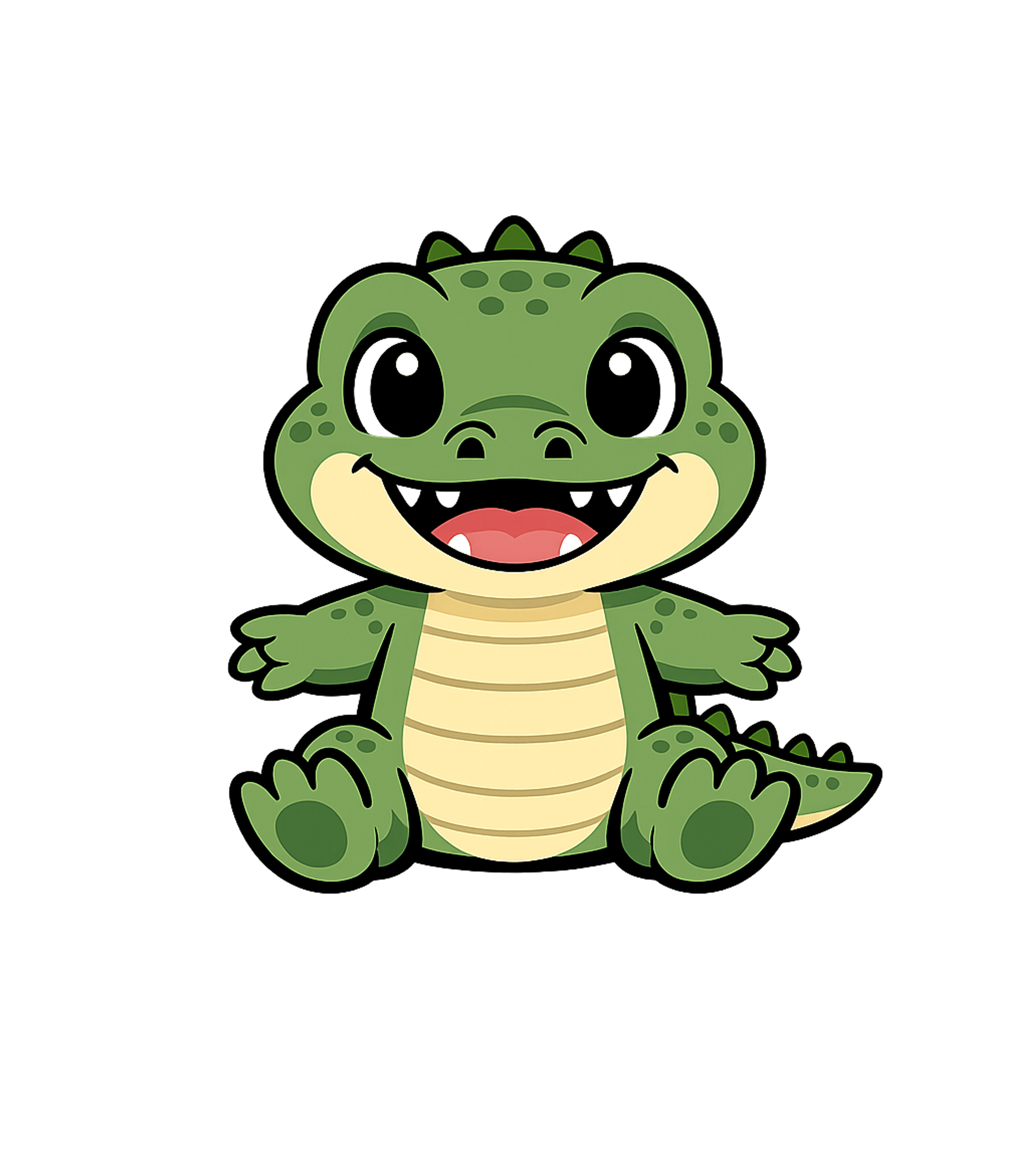 Cute Happy Alligator