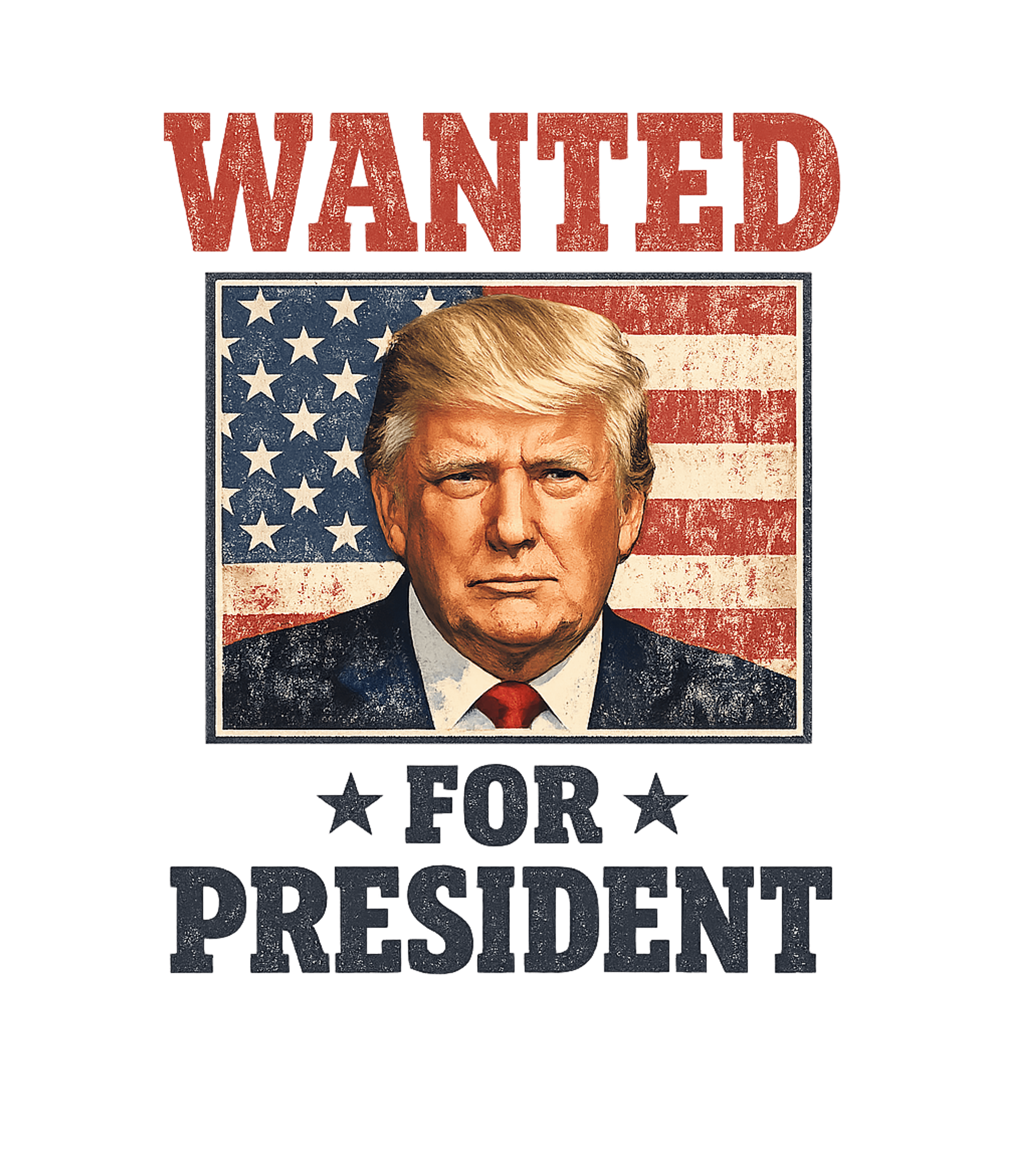 Wanted Donald Trump For President 2024 T-Shirt