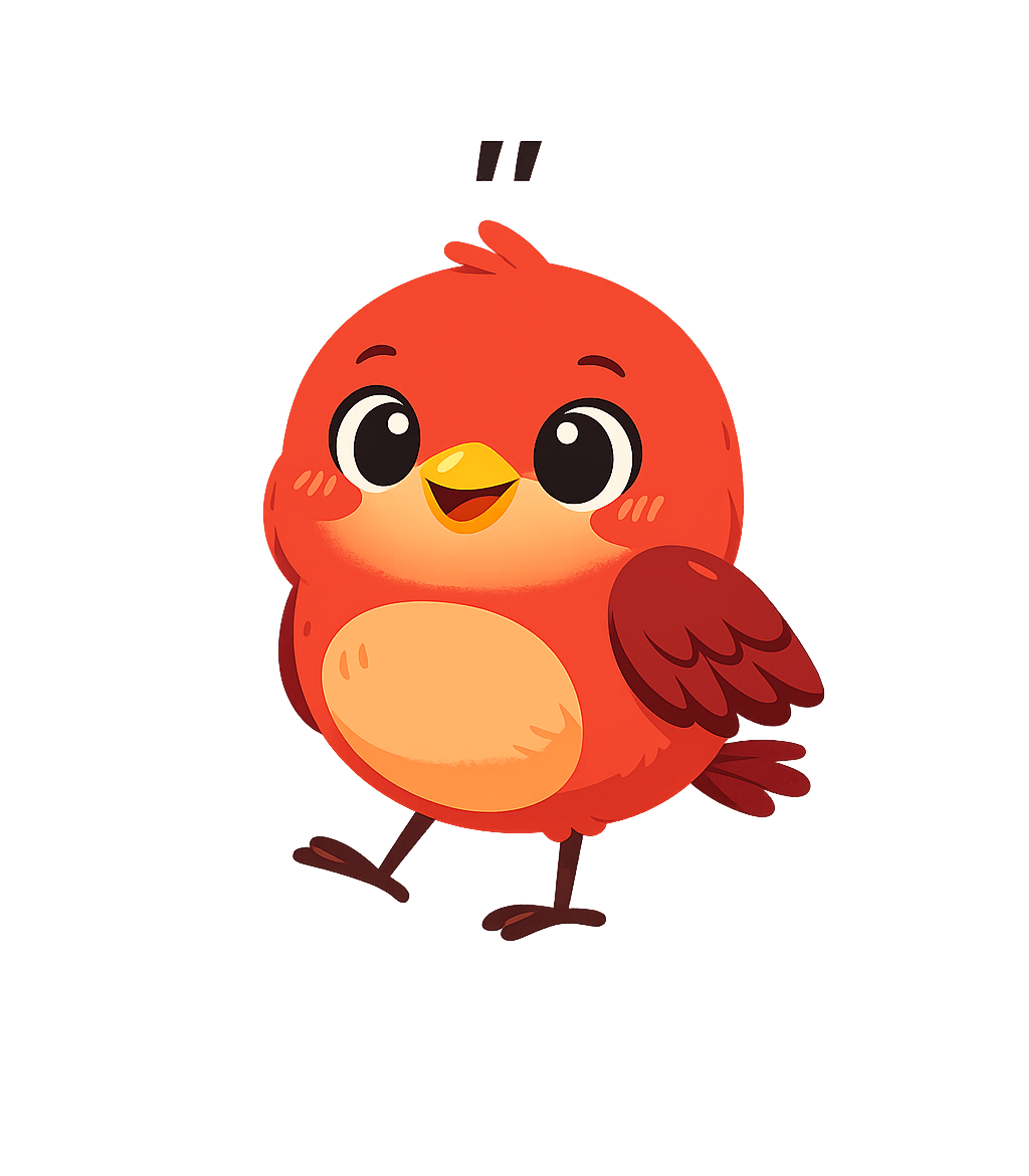 Cute Red Bird