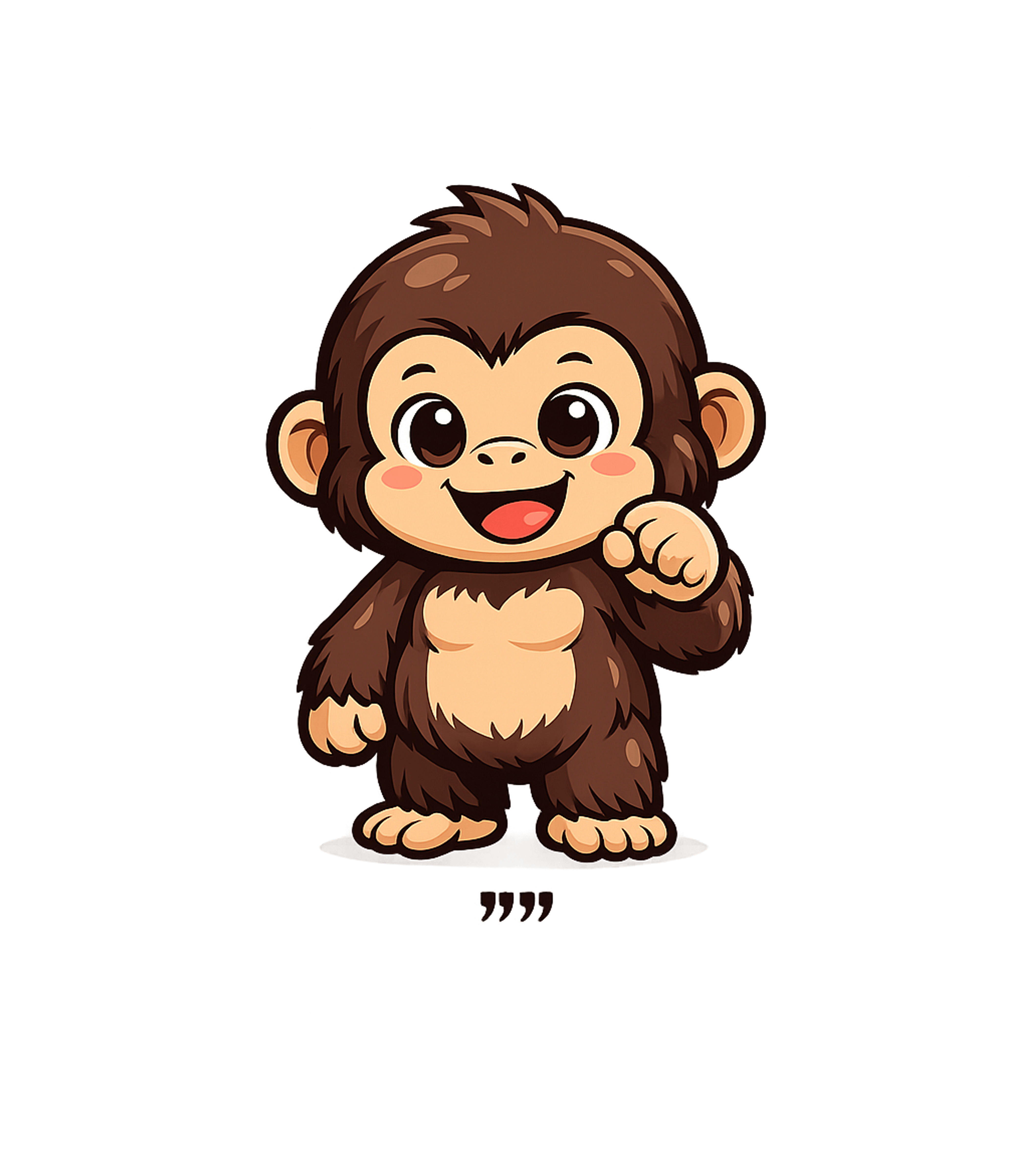 Cute Happy Monkey