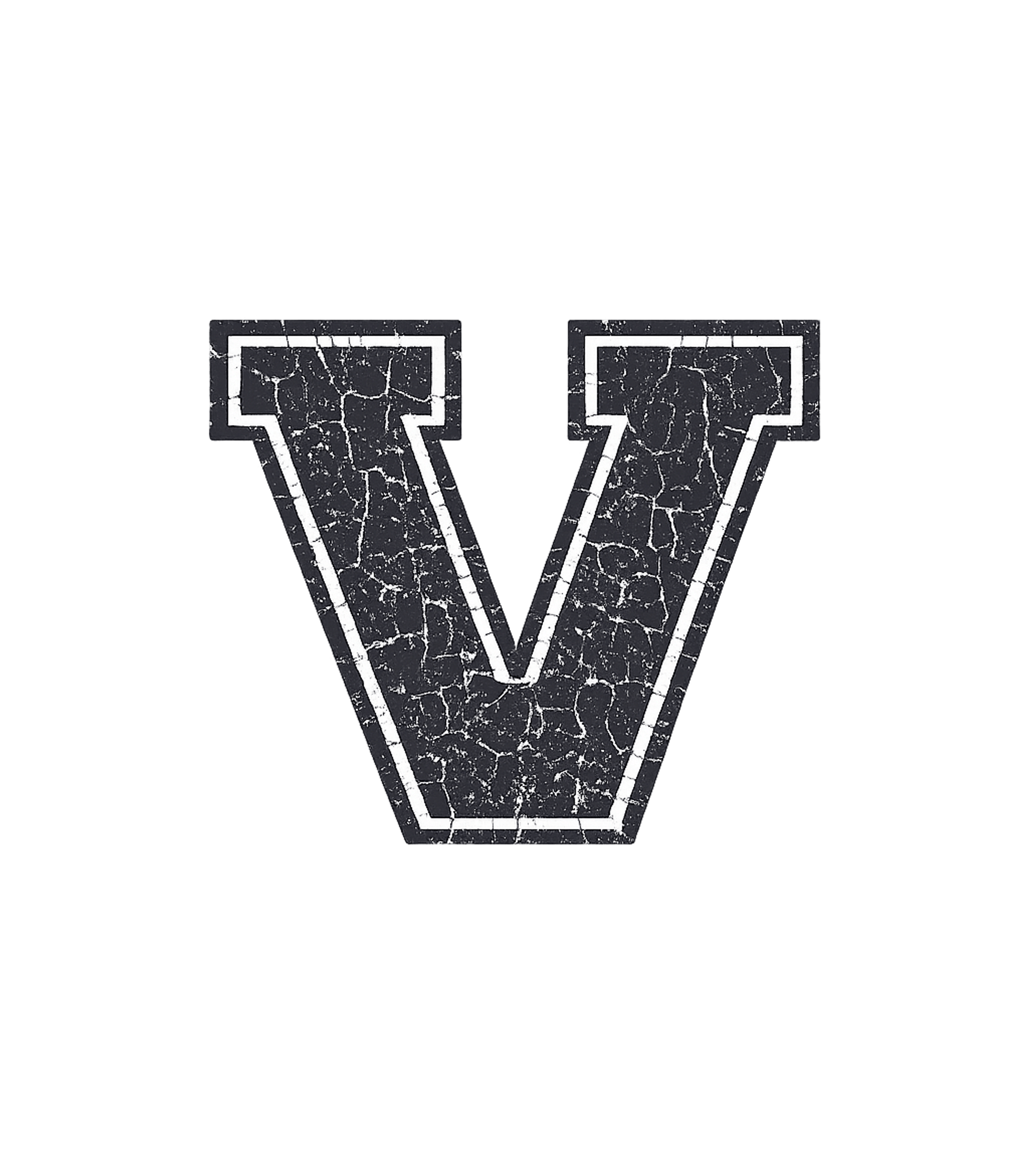 Letter V Initial Monogram T-Shirt