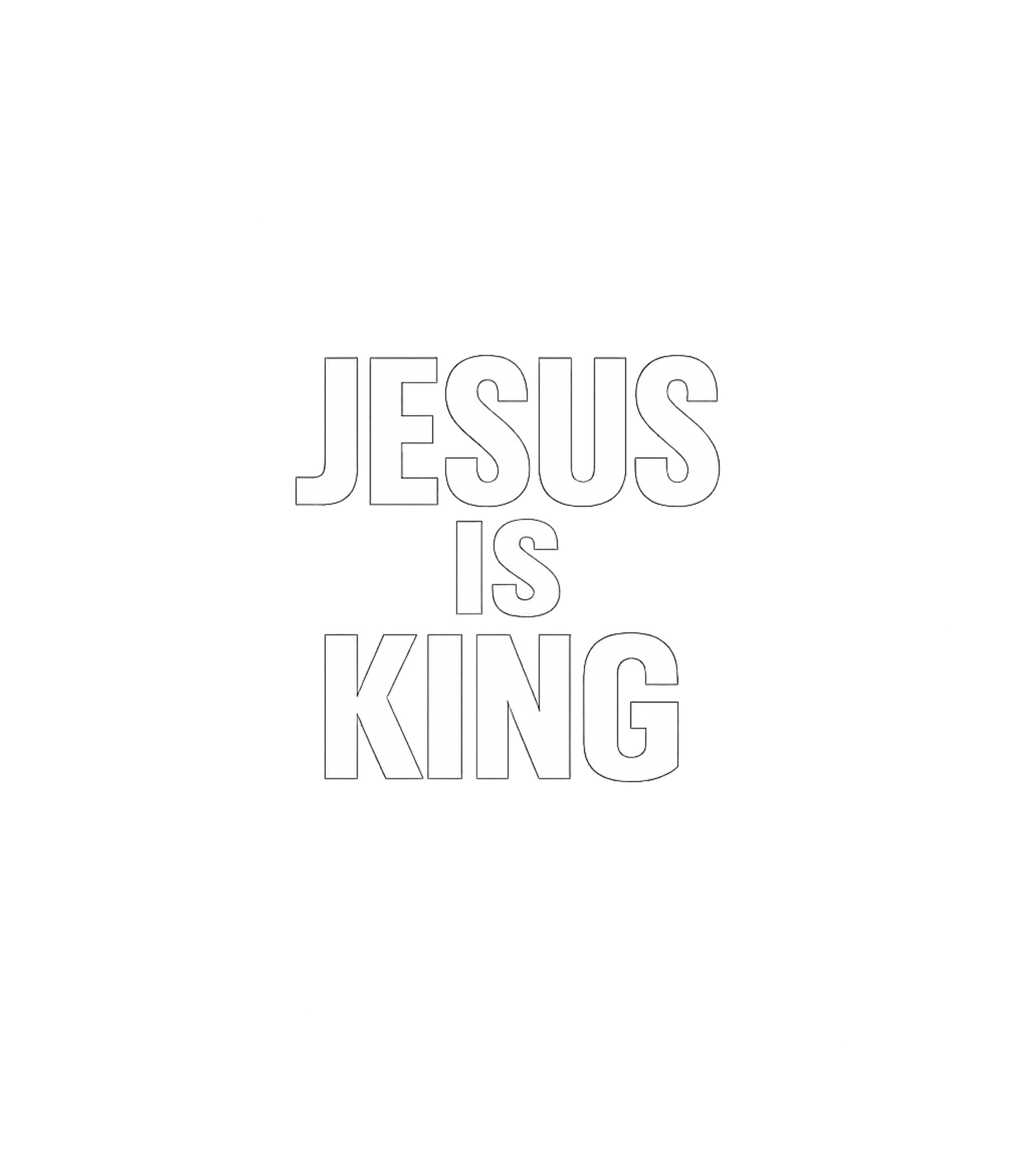 'Jesus is King' Black Tee